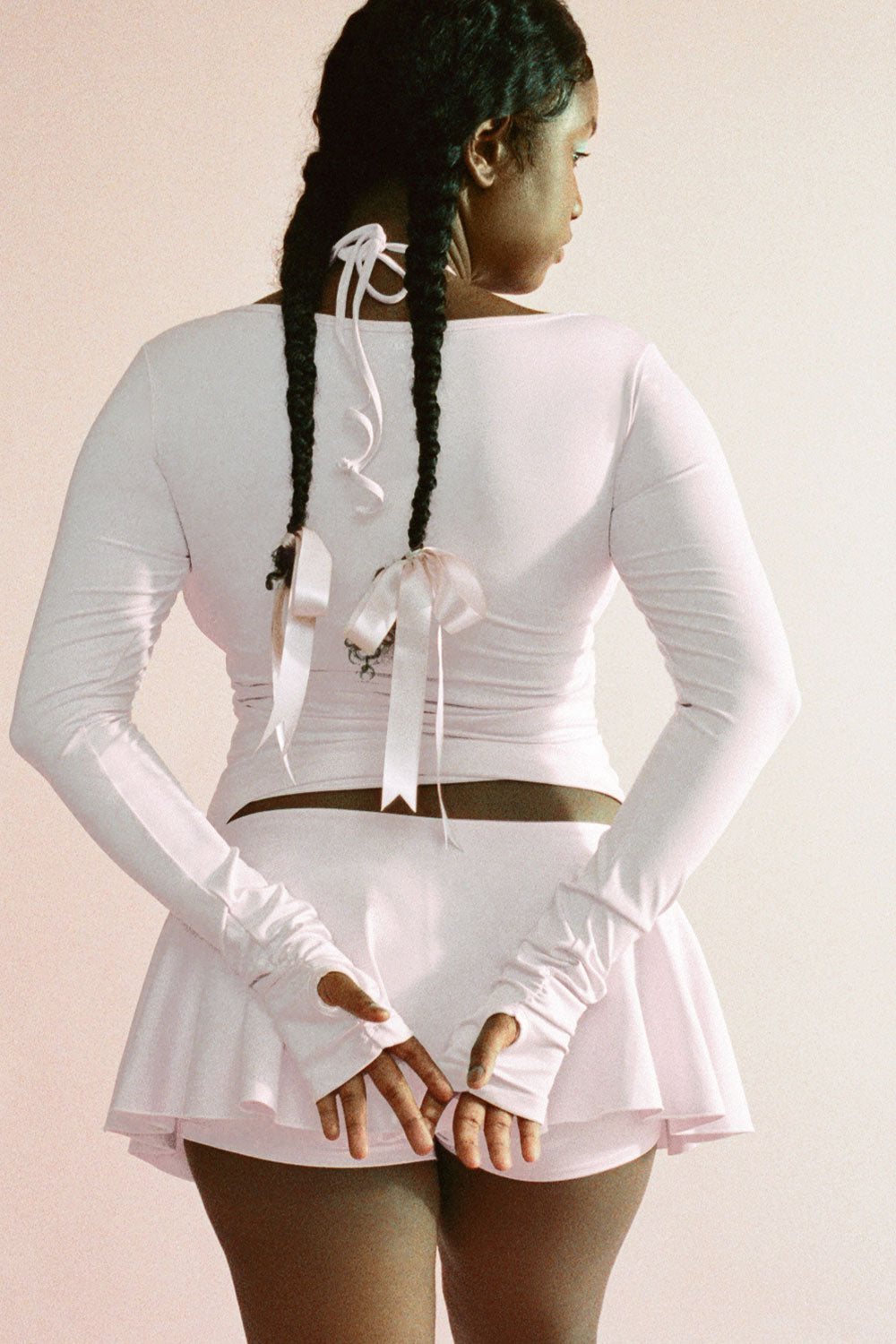 Alternative view of Odette Long Sleeve Top - Icy Pink