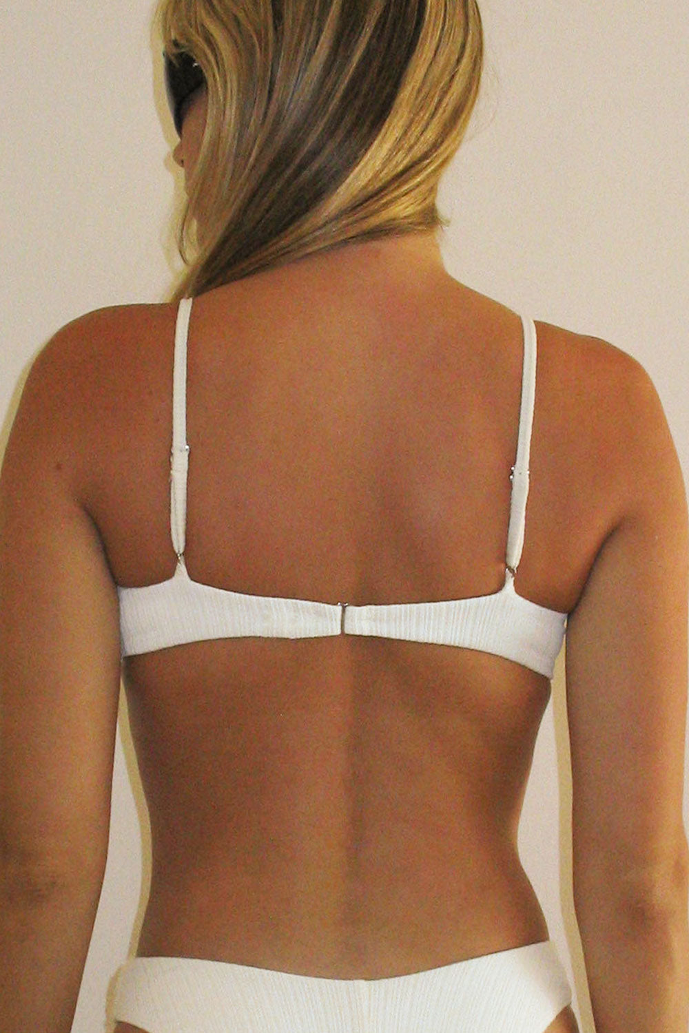 Pam Plissé Underwire Bikini Top - Optic White - Image 4