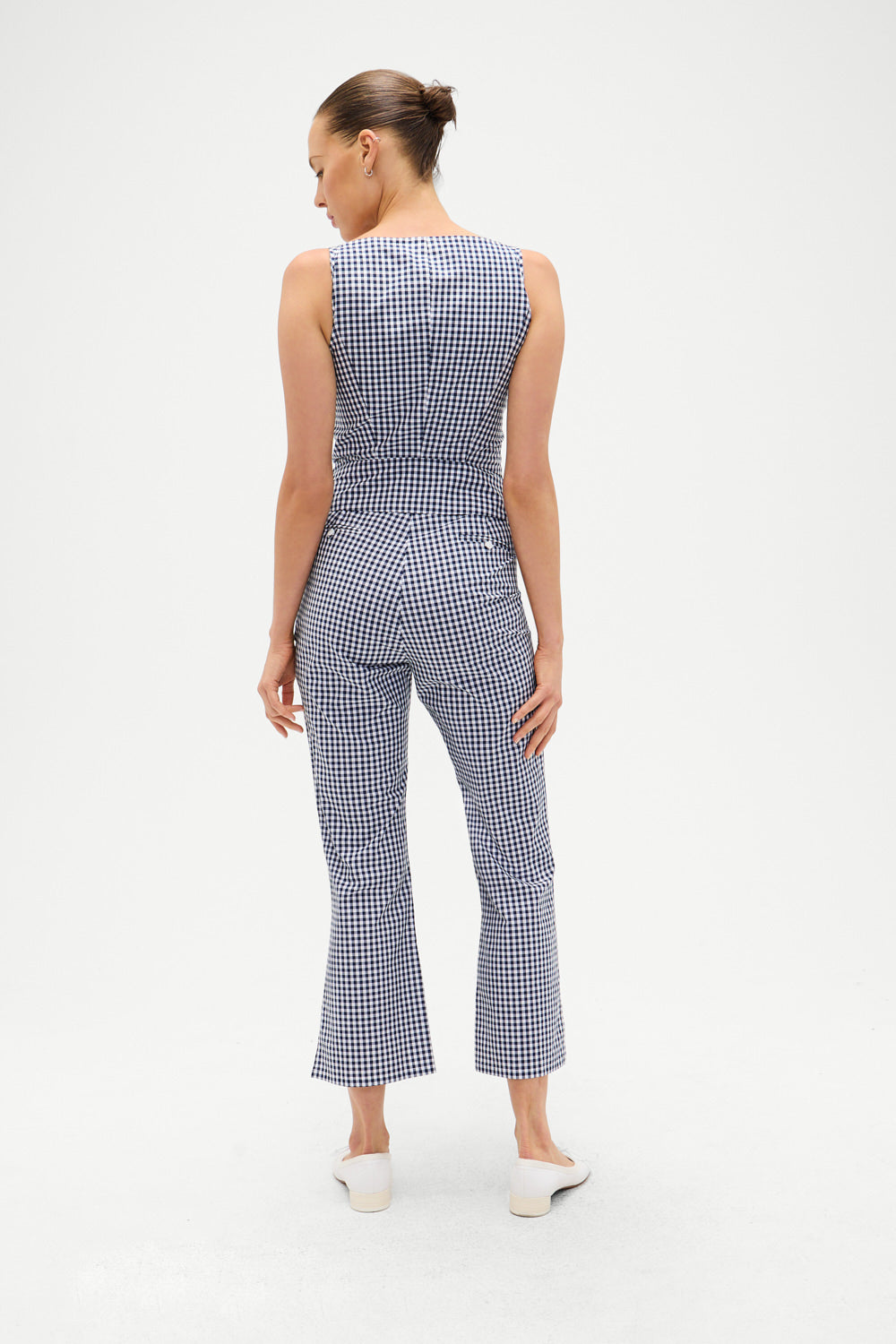 Alternative view of Parlour Gingham Capri Pant - Seaside Gingham