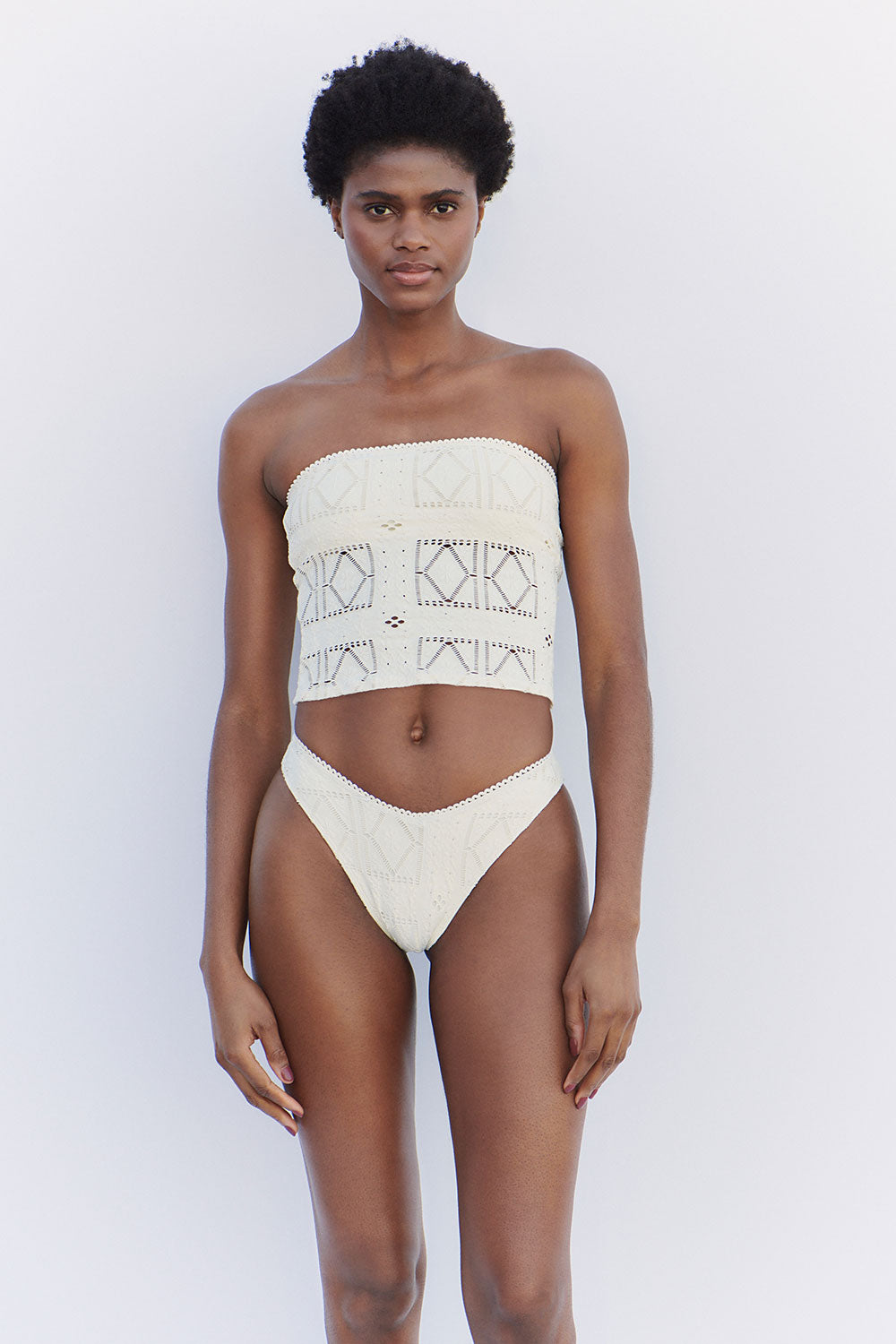 Alternative view of Peace Strapless Bikini Top - Angel Dust