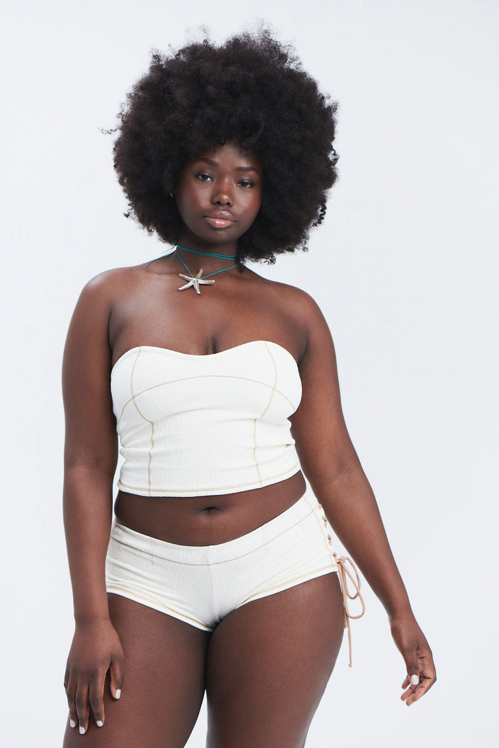 Blue Crush Full Coverage Boy Short - Sandstorm - Image 2