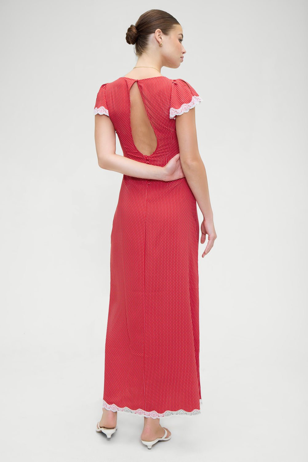 Rosalyn Polka Dot Maxi Dress - Ladybug - Image 2
