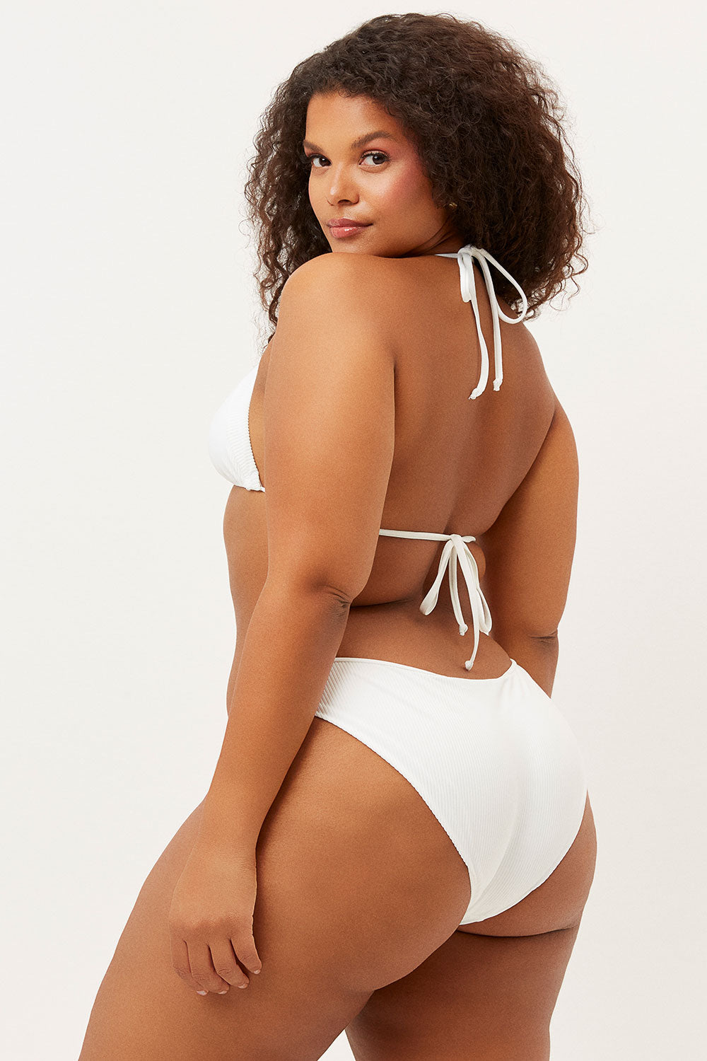 Alternative view of Shea Hipster Bikini Bottom - White