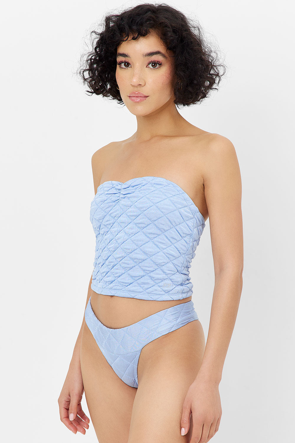 Alternative view of Sofia Thong Bikini Bottom - Baby Blue