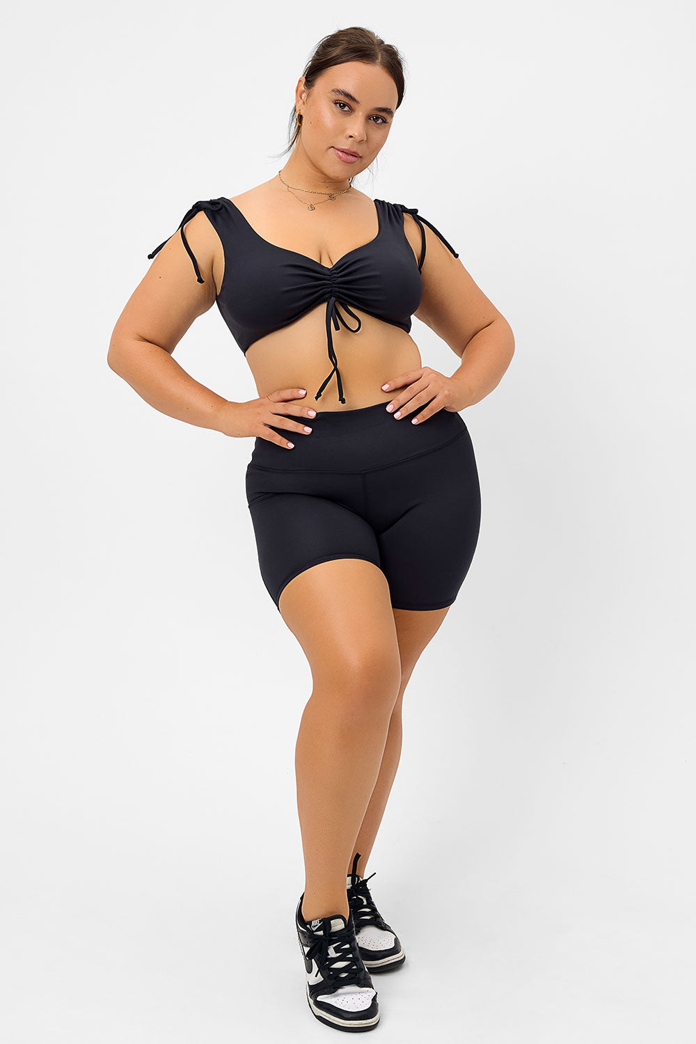 Speedy High Waist Biker Short - Black - Image 2