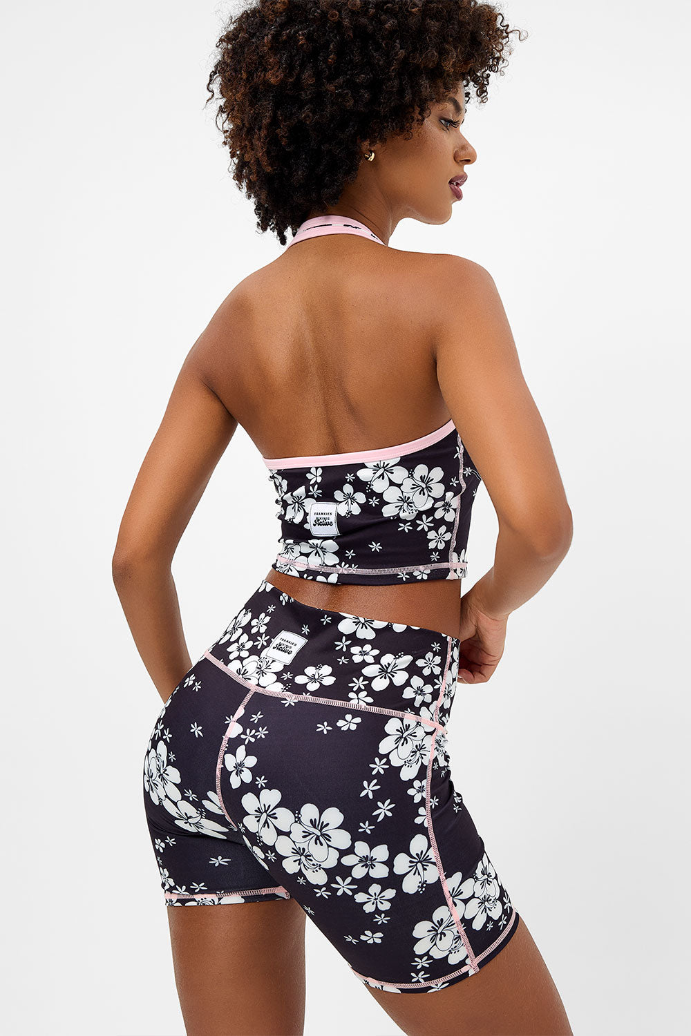 Alternative view of Speedy High Waist Floral Biker Short - Plush Plumeria