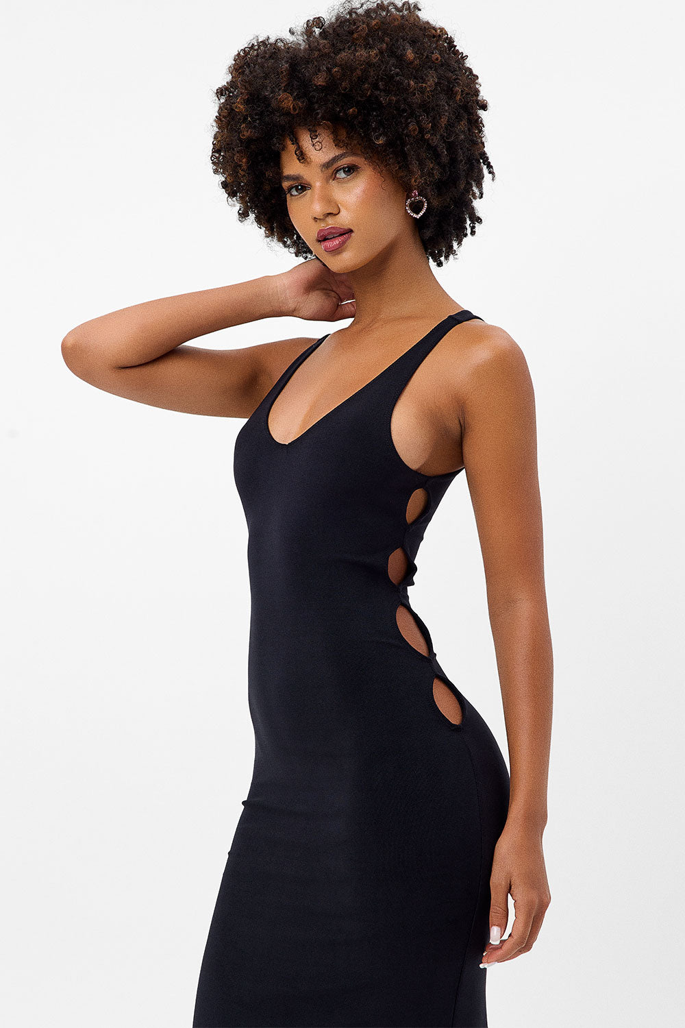 Alternative view of Sterling Terry Midi Dress - Black
