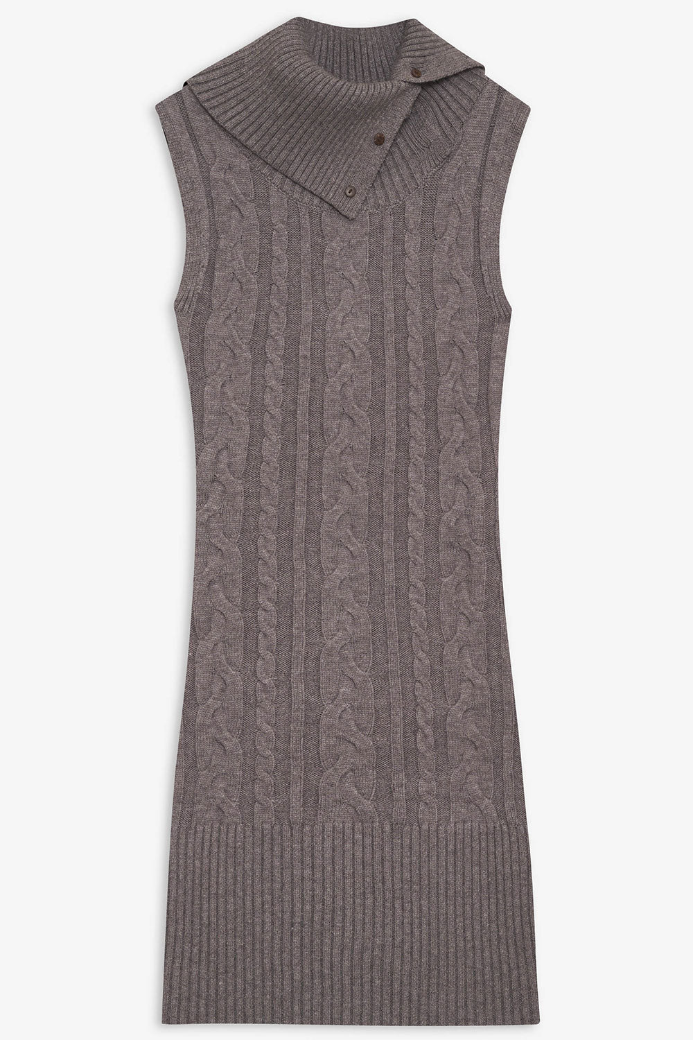 Alternative view of Storm Cable Cloud Knit Mini Dress - Dark Pearl