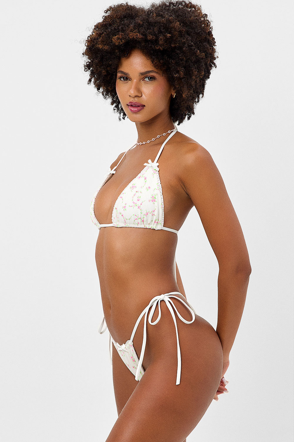Alternative view of Tia Waffle String Bikini Bottom - Day Lily