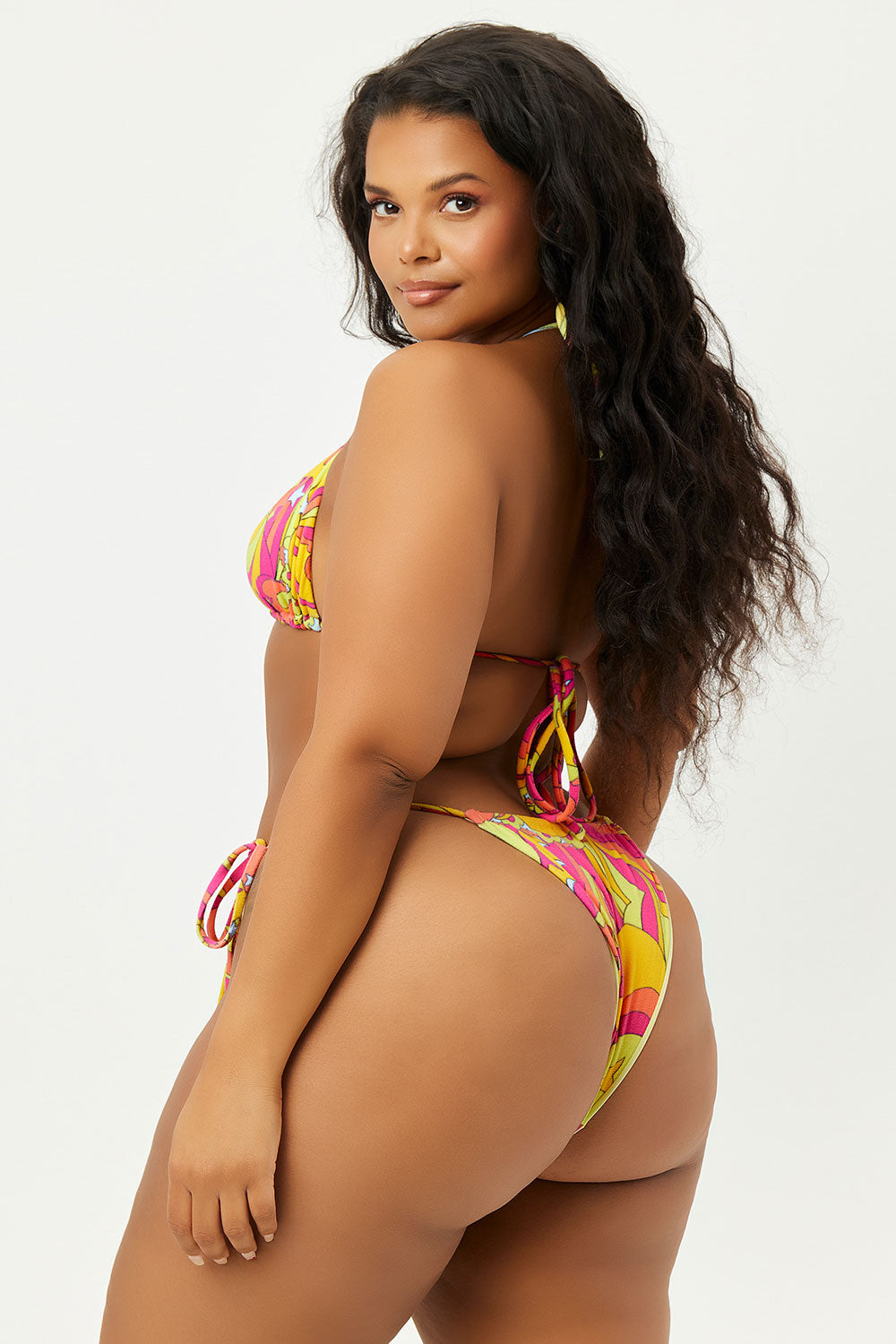 Alternative view of Tia Terry String Bikini Bottom - Peace Terry