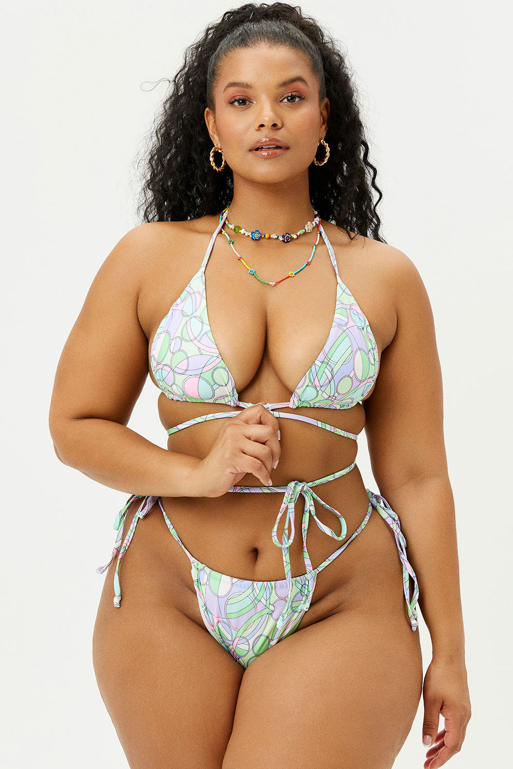 Tia String Bikini Bottom - Vortex - Image 3