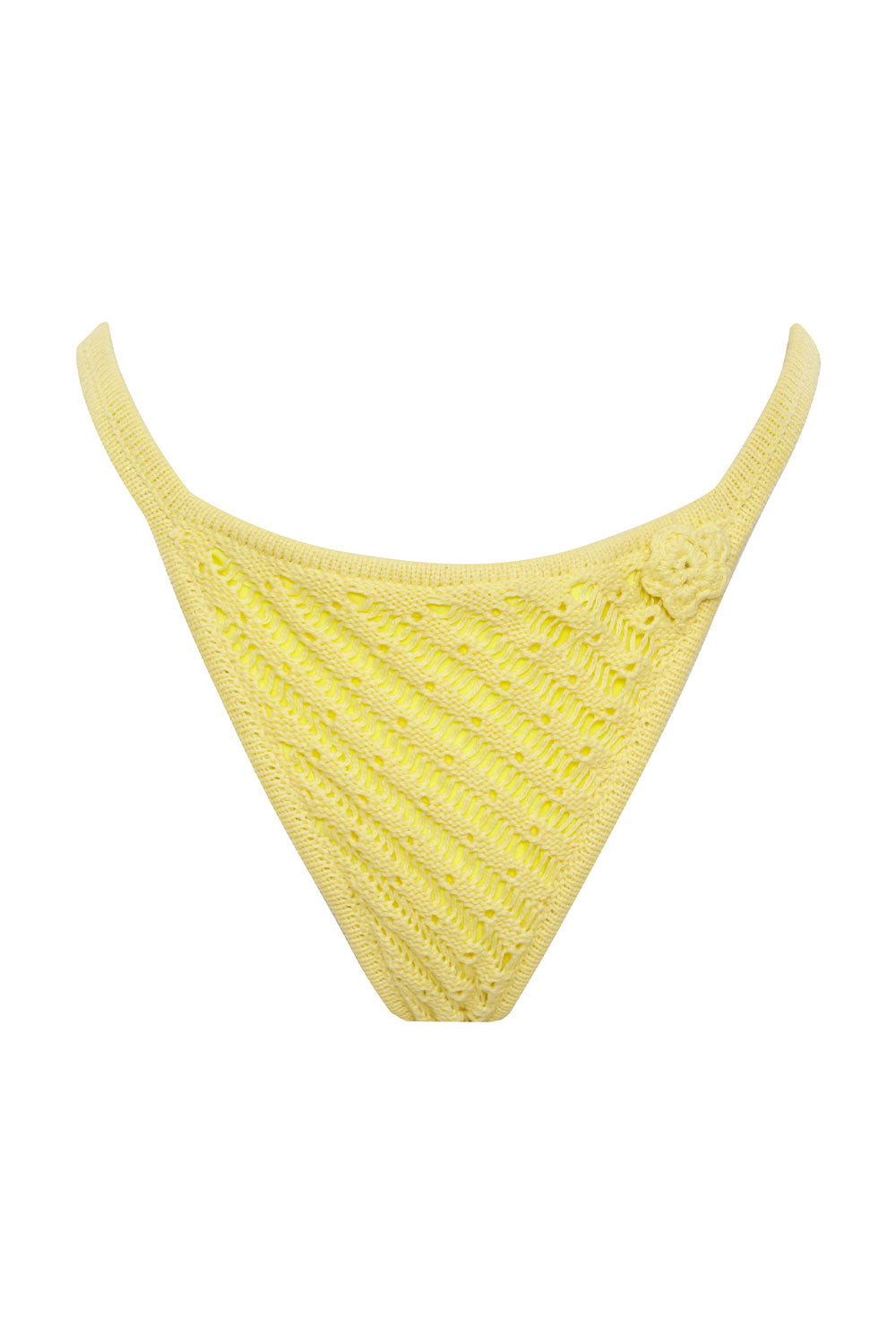 Tide Crochet Cheeky Bikini Bottom - Honey Butter - Image 5