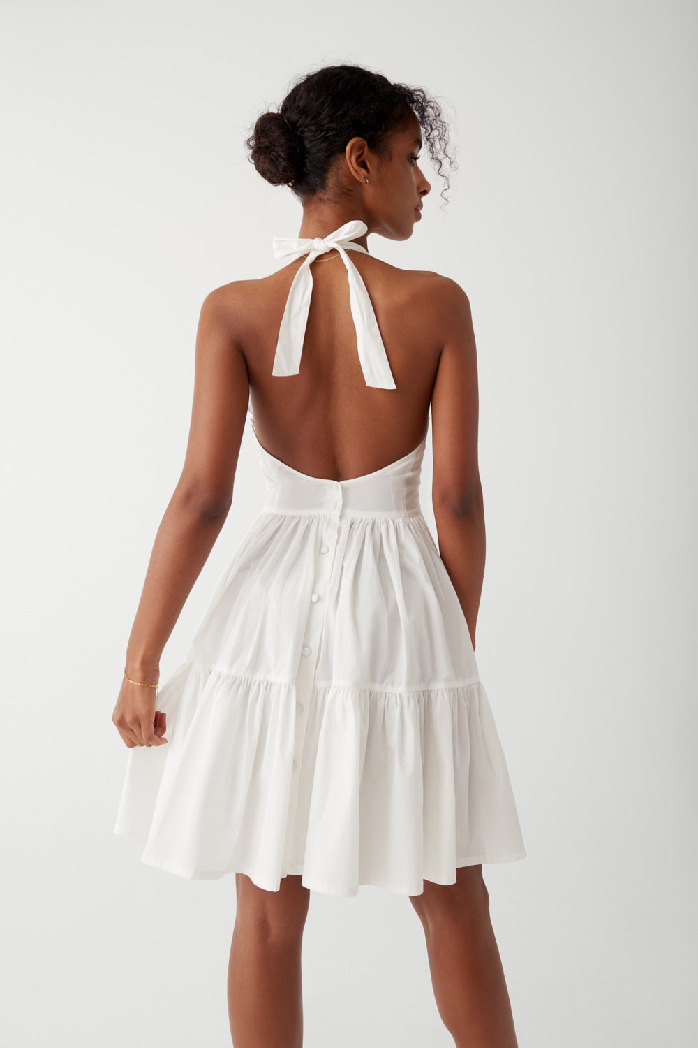 Alternative view of Tulsa Halter Midi Dress - White