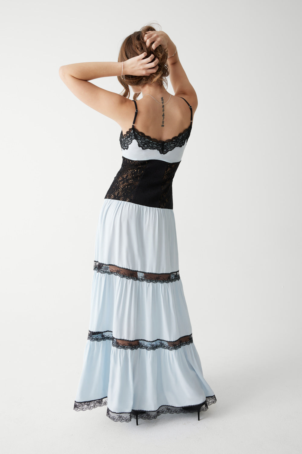 Vineyard Crochet Maxi Dress - Moonlight - Image 5