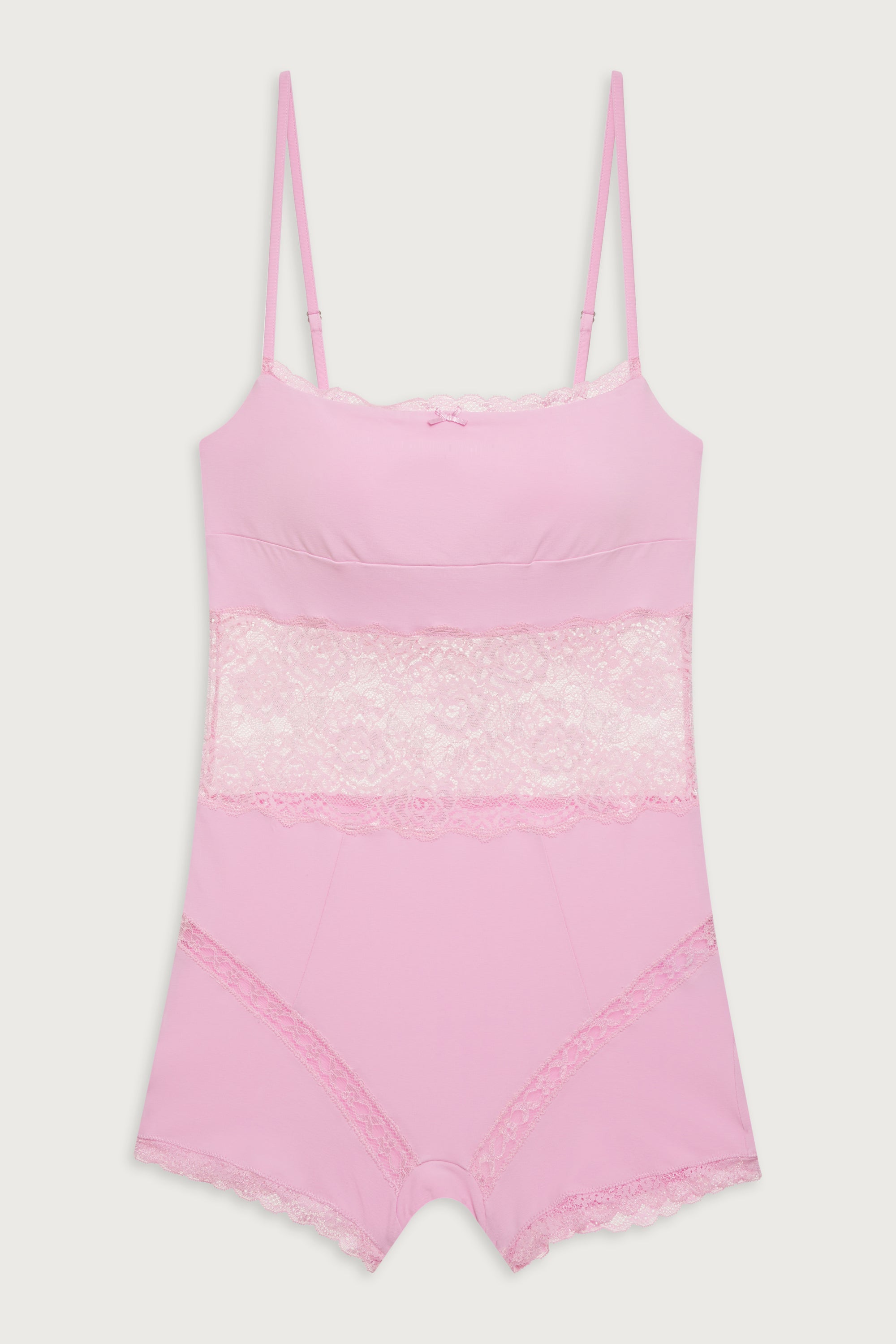 Alternative view of Whisper Lace Bodysuit - French Rose