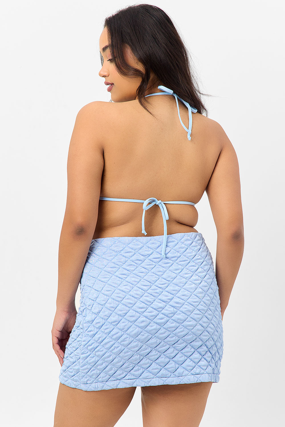 Alternative view of Windward Mini Skirt - Baby Blue