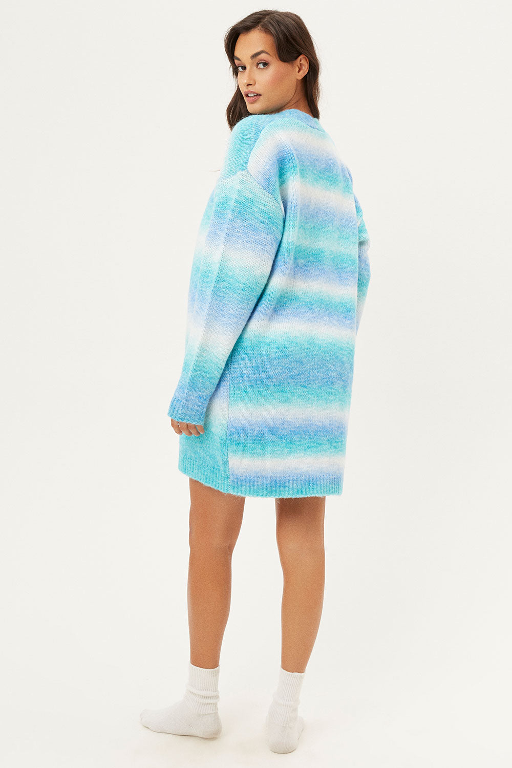 Alternative view of Zoe Knit Cardigan Sweater - Blue Horizon