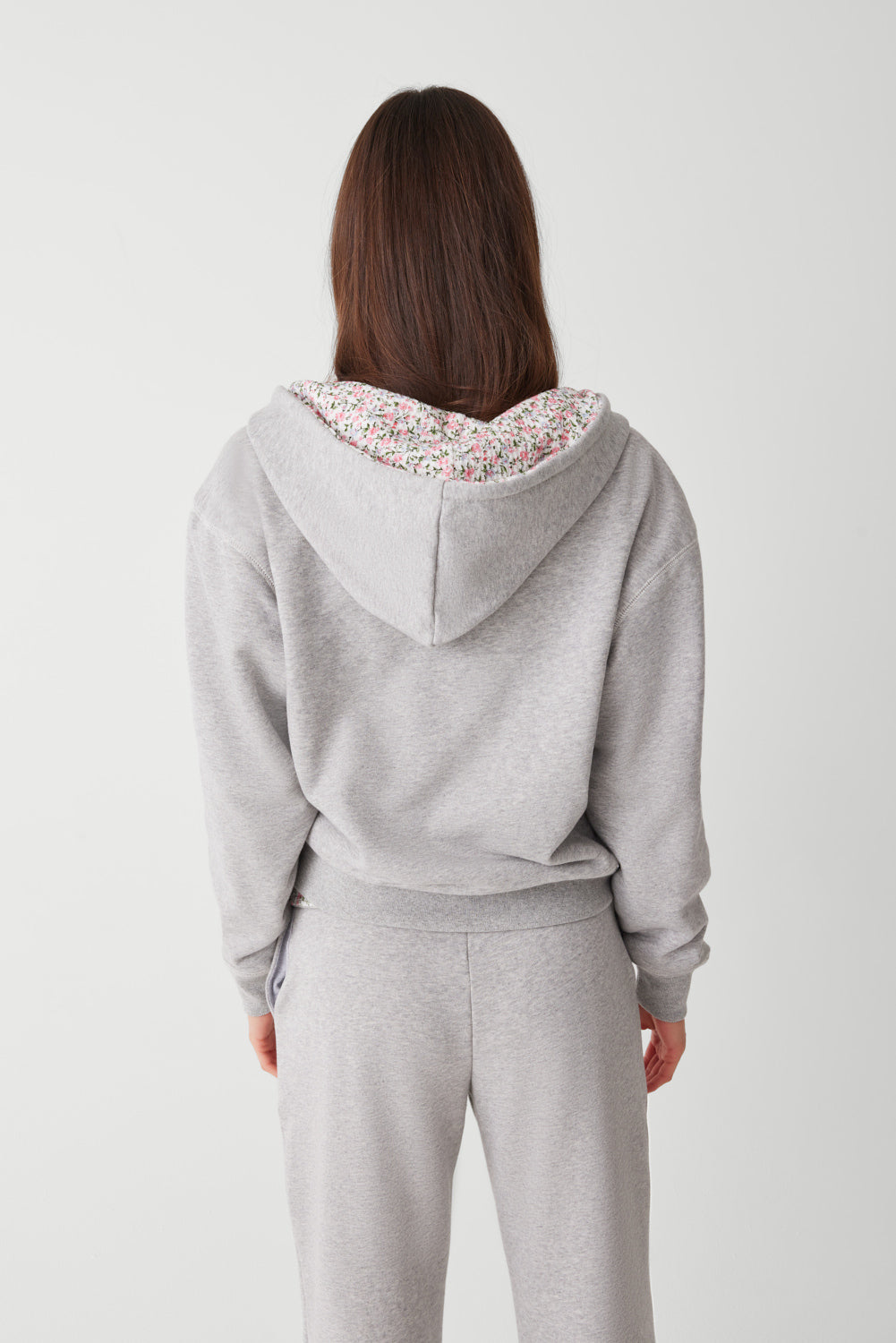 Alternative view of Casper Zip Up Hoodie - Heather Grey / Baby Blanket