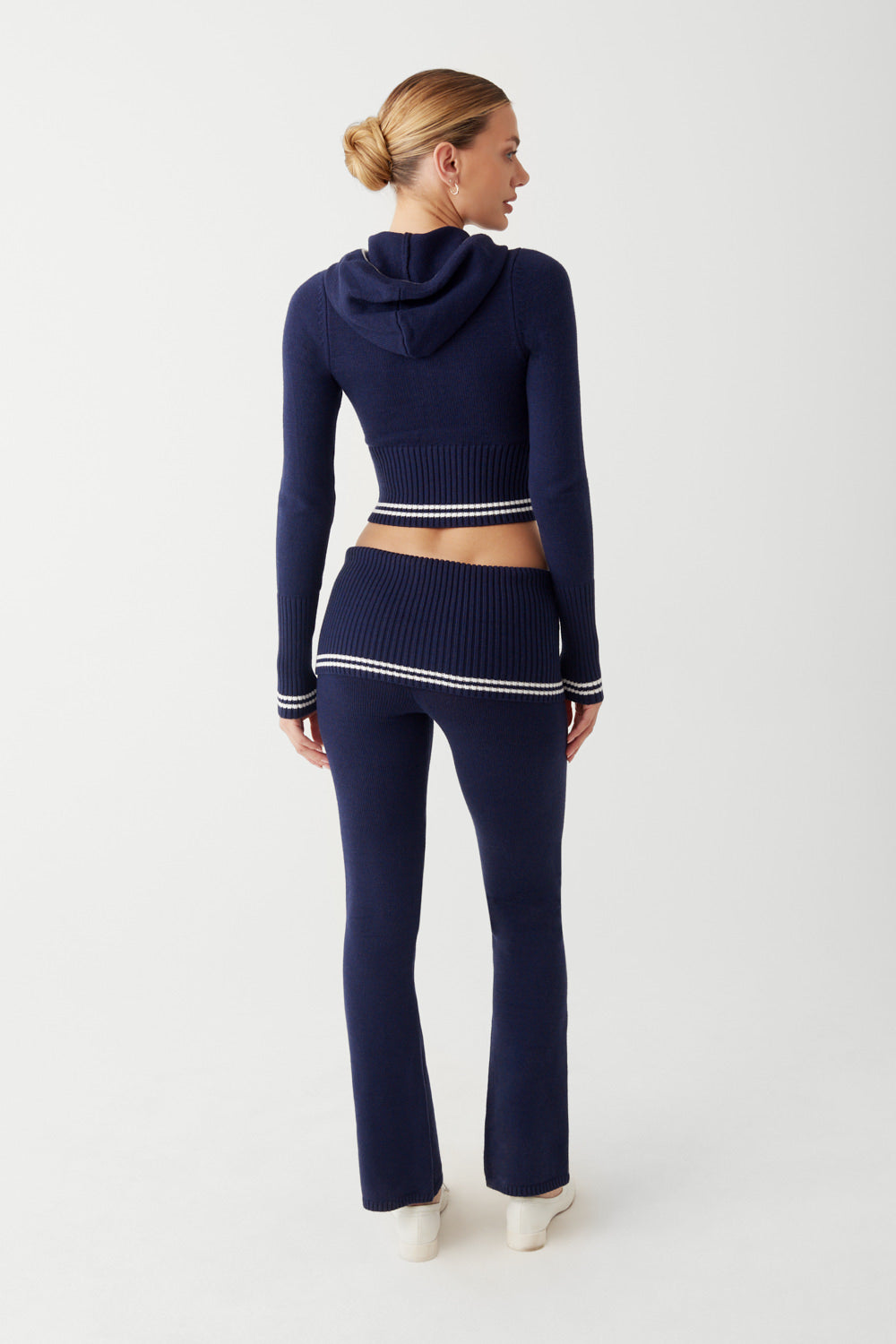 Alternative view of Aimee Cloud Knit Zip Up Hoodie - Starlight