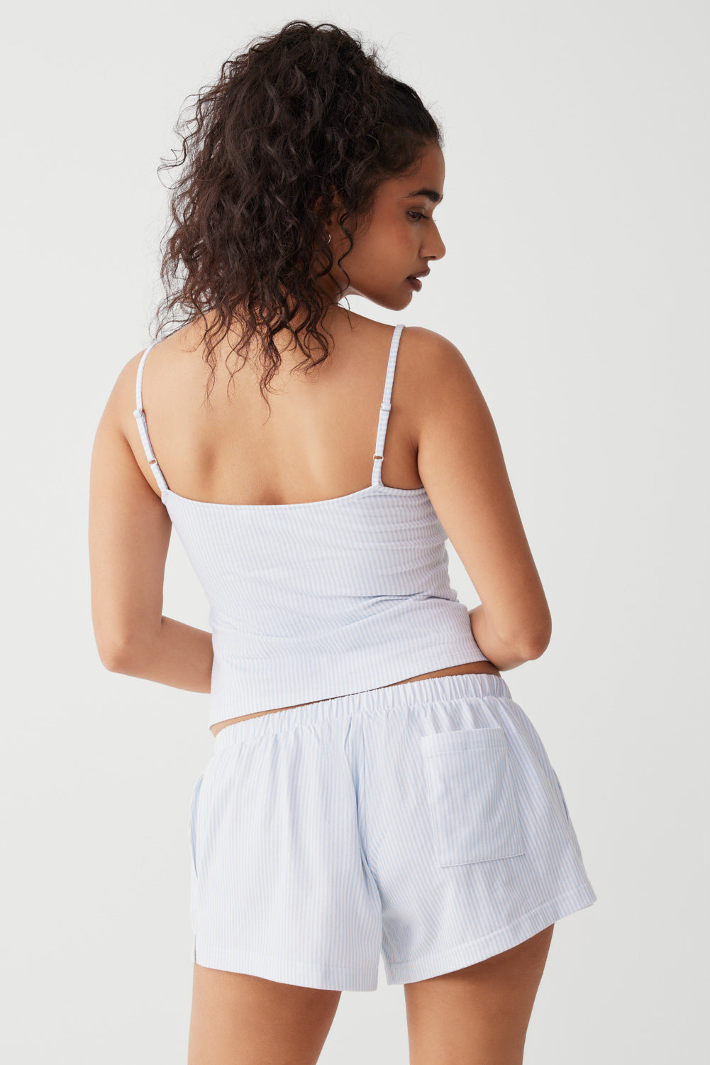 Alternative view of Farmhouse Striped Mini Short - Sleepy Stripe