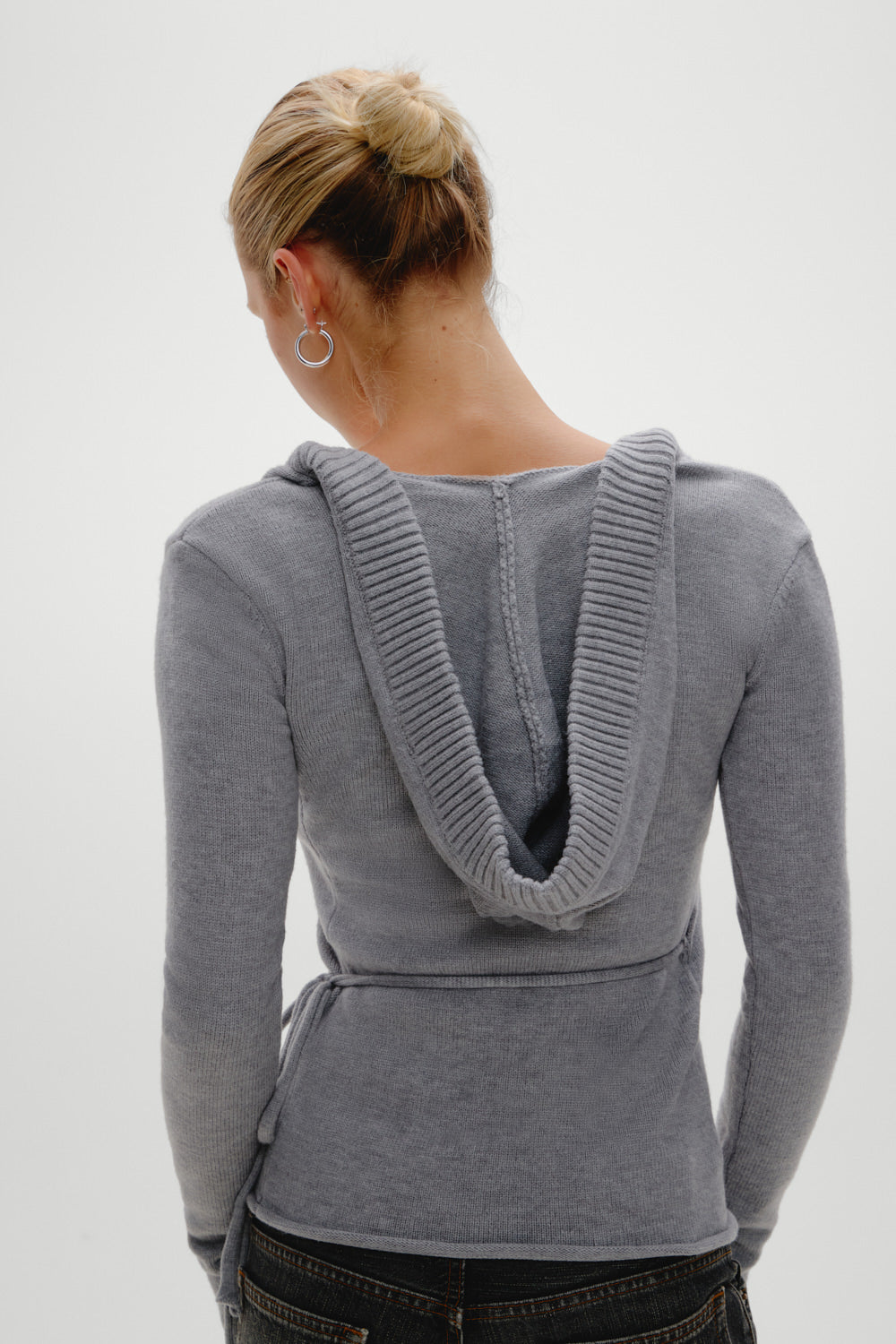 Angel Baby Wrap Knit Sweater - Cloud Cover - Image 4