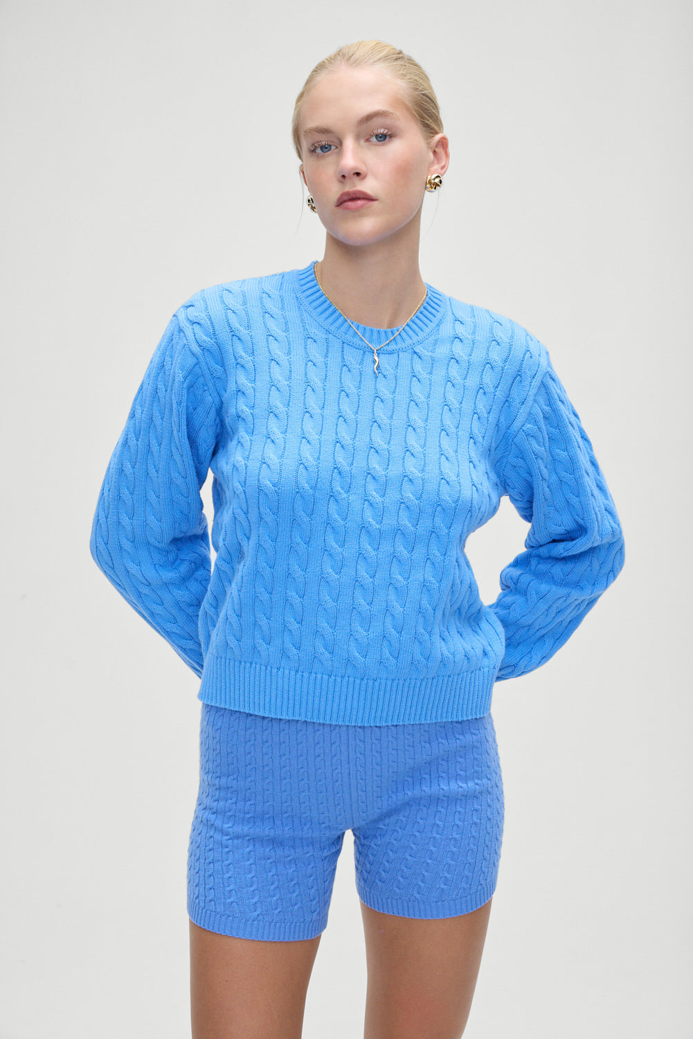 Ariel Knit Shorts - Blue Moon - Image 6
