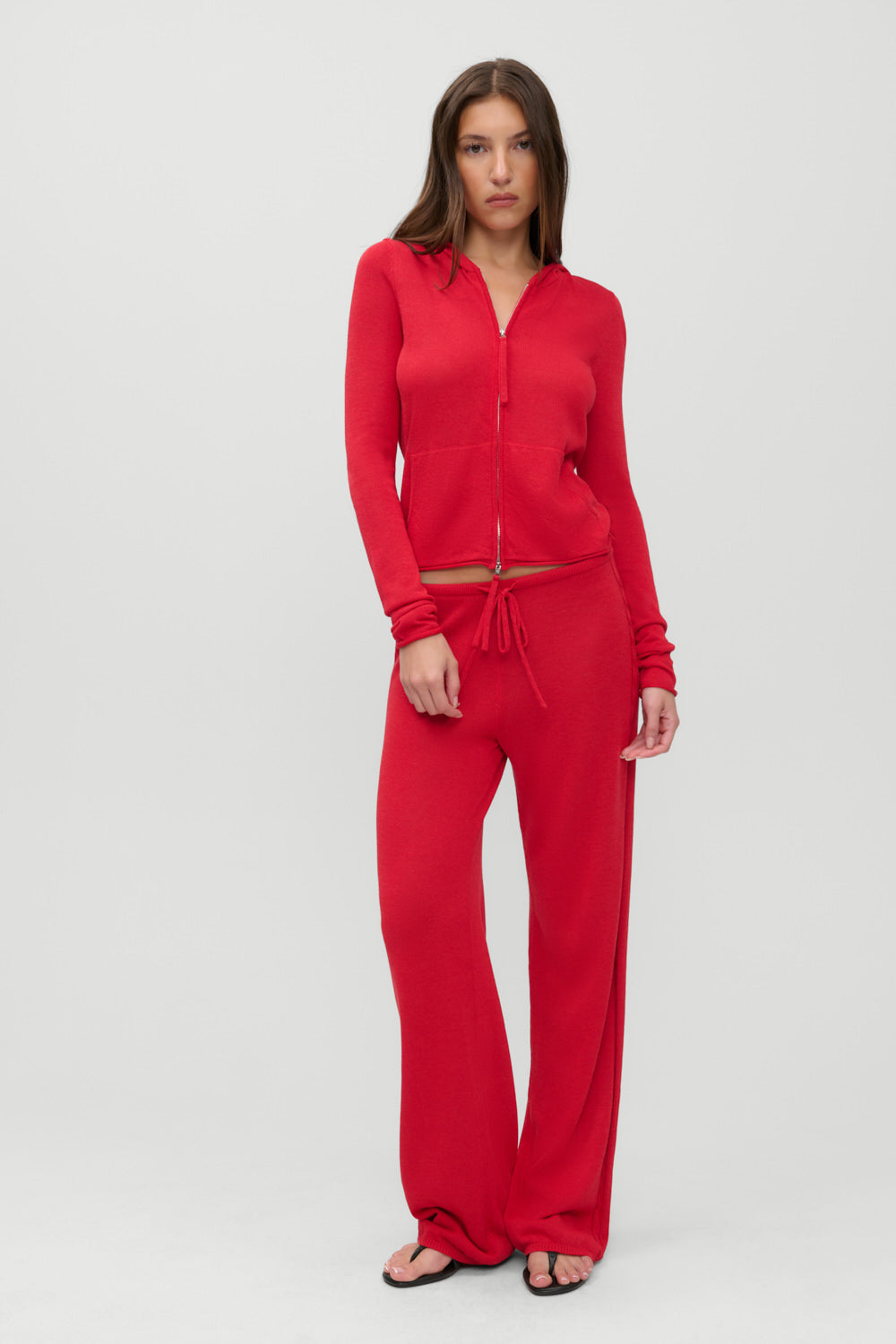 Alternative view of X Jennie Atlas Knit Hoodie - Lip Tint