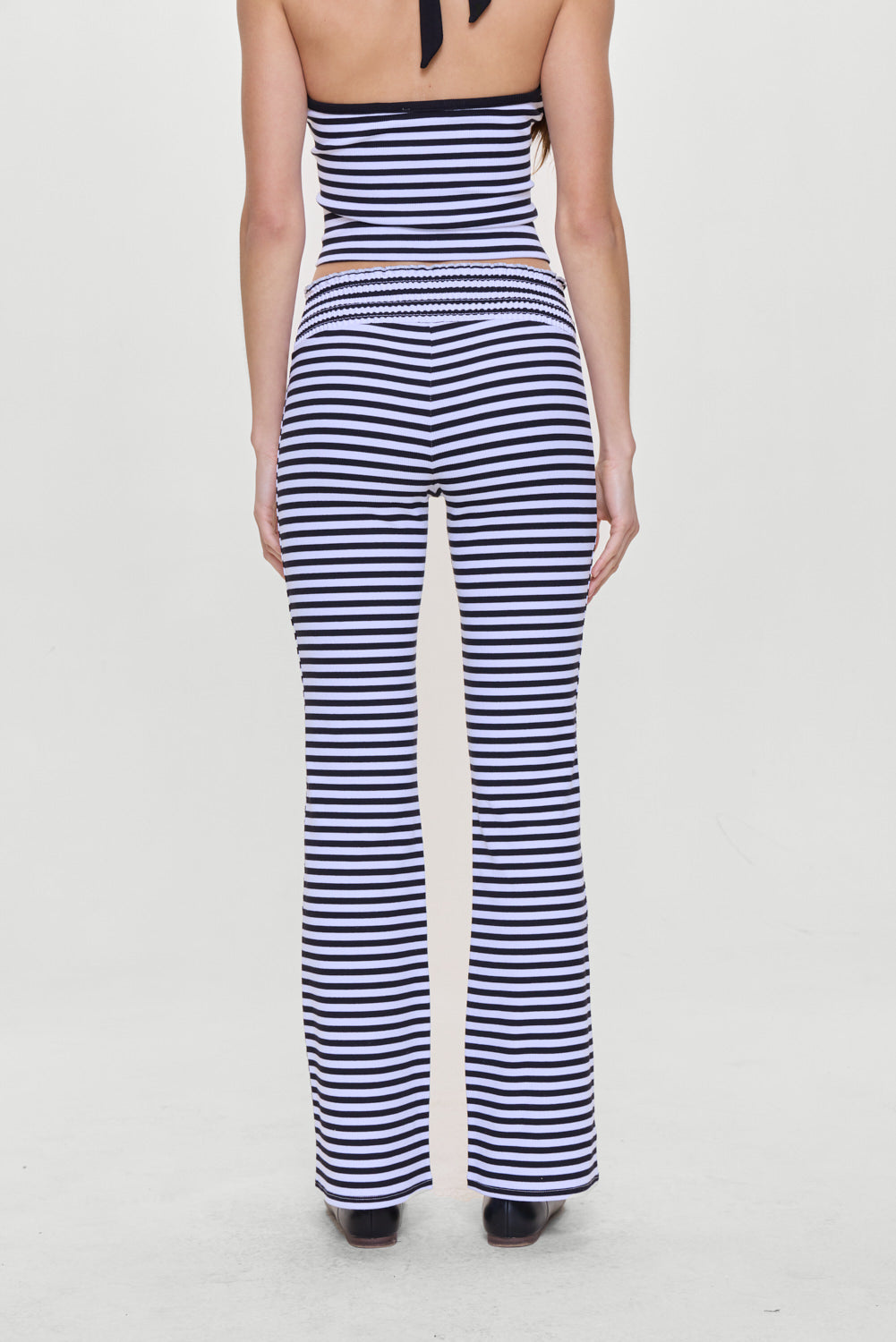 Alternative view of Bambi Striped Flare Pants - Silhouette Stripe
