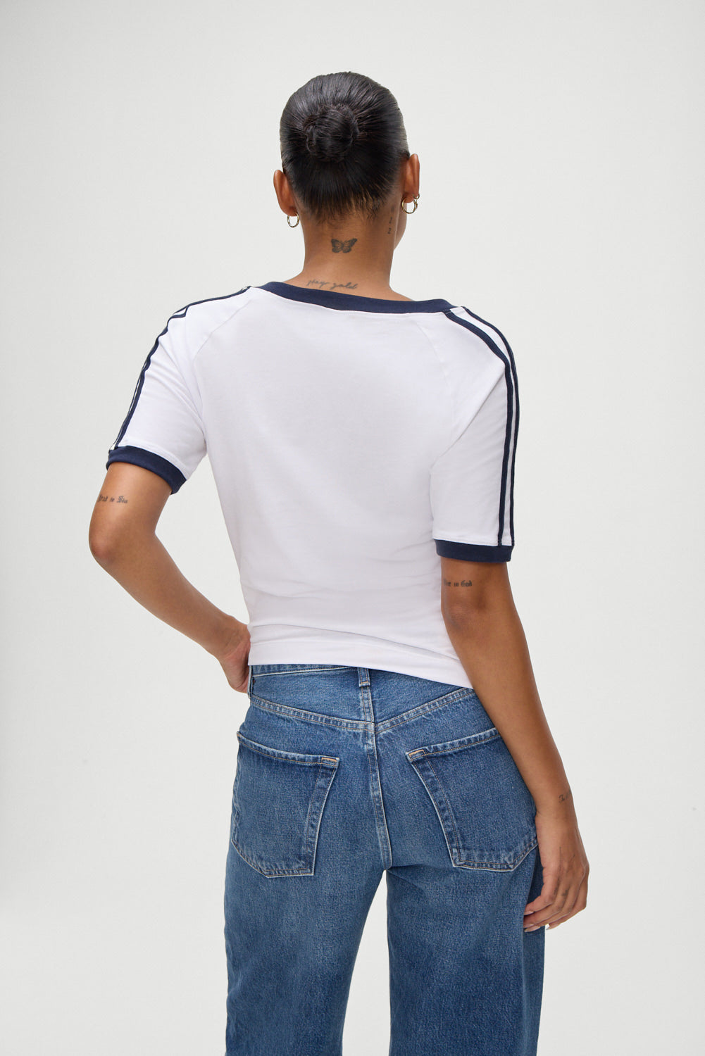 Alternative view of Bodega V Neck Shirt - White