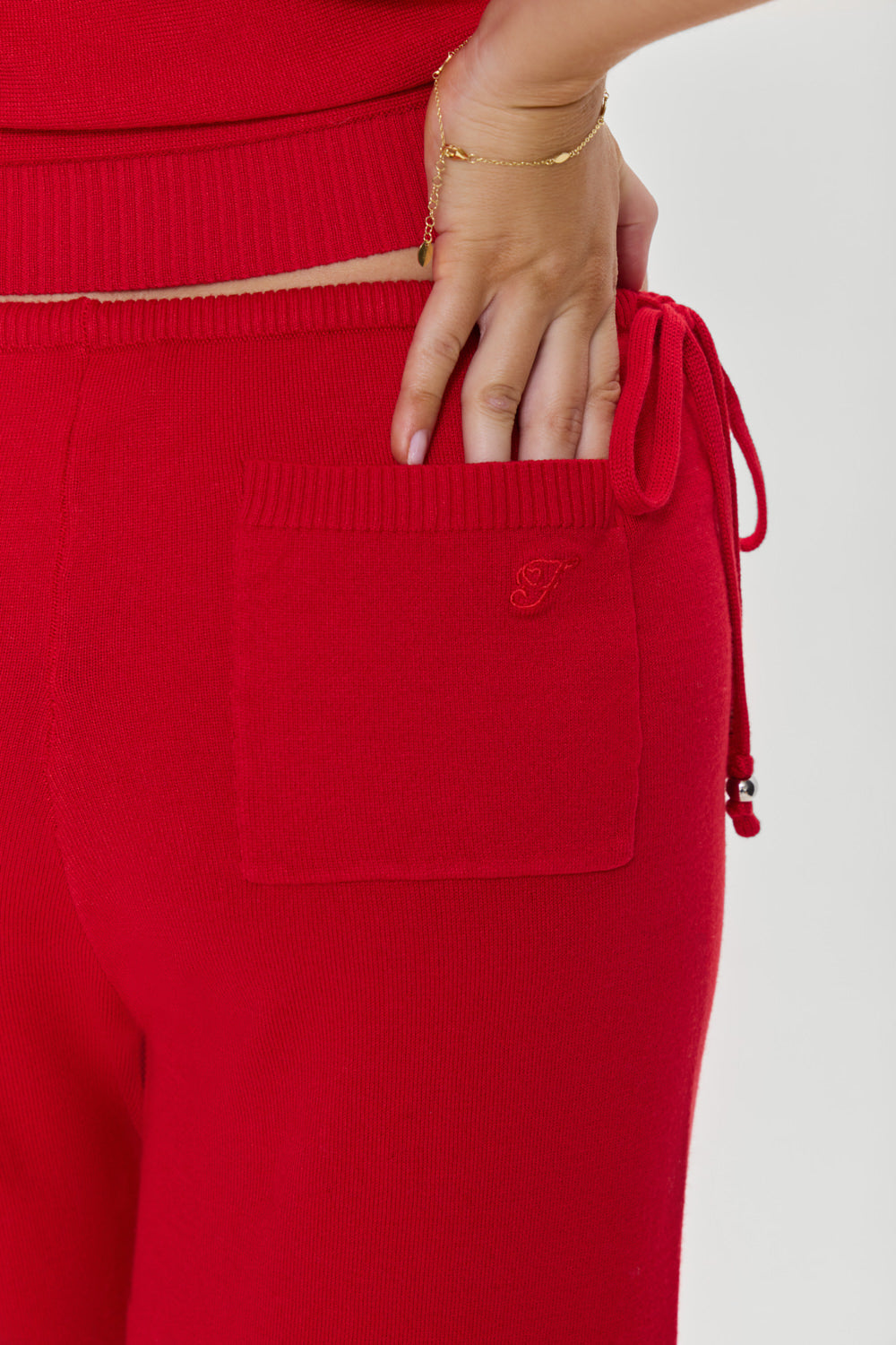 Alternative view of Breeze Low Rise Knit Pants - Heartstrings