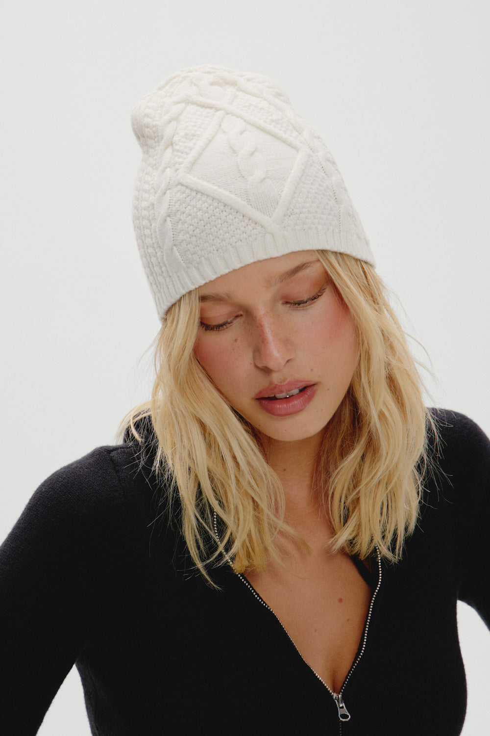 Alternative view of Bundle Up Knit Beanie - Honeymoon