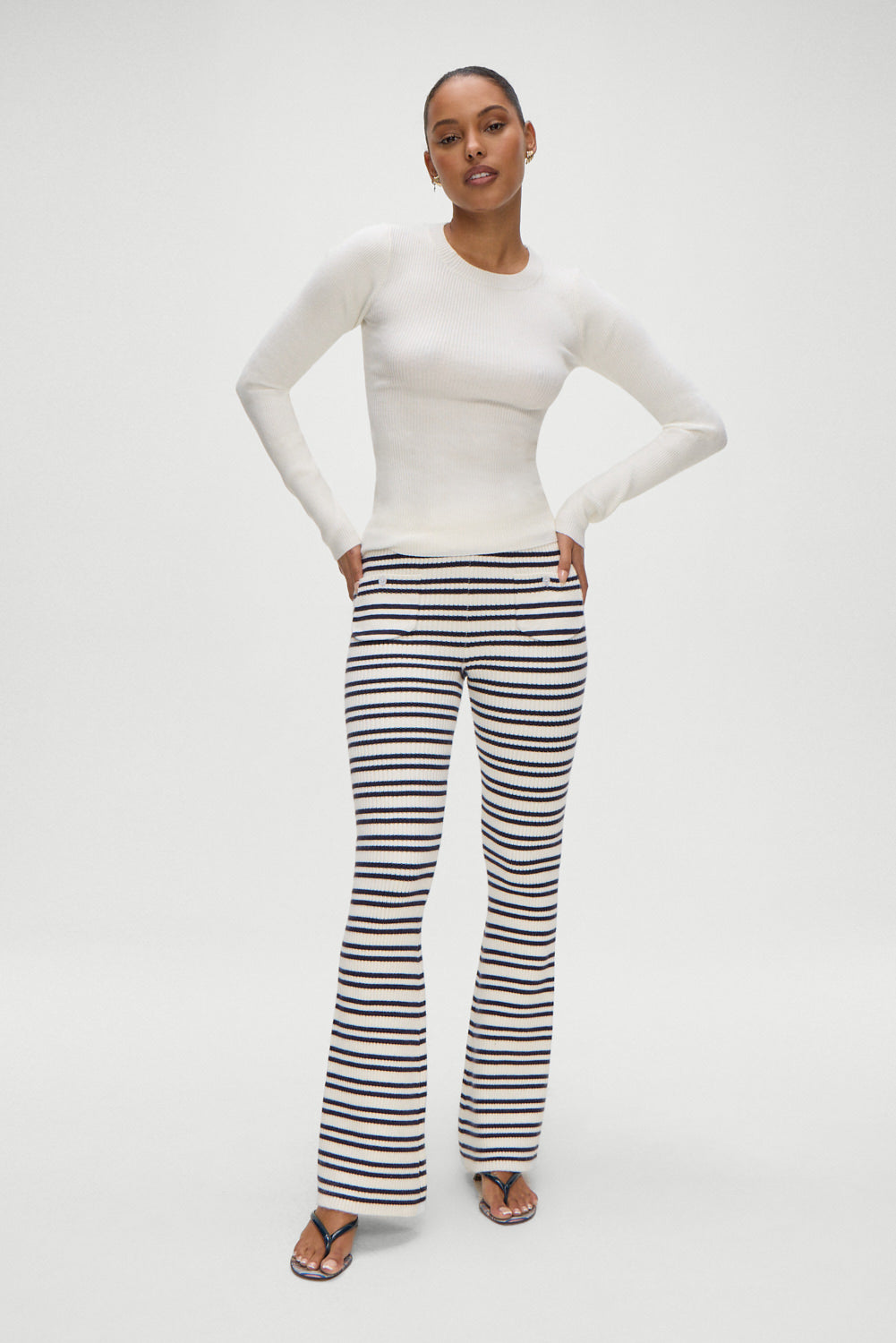 Camden Striped Knit Pants - Starlit Stripe - Image 5