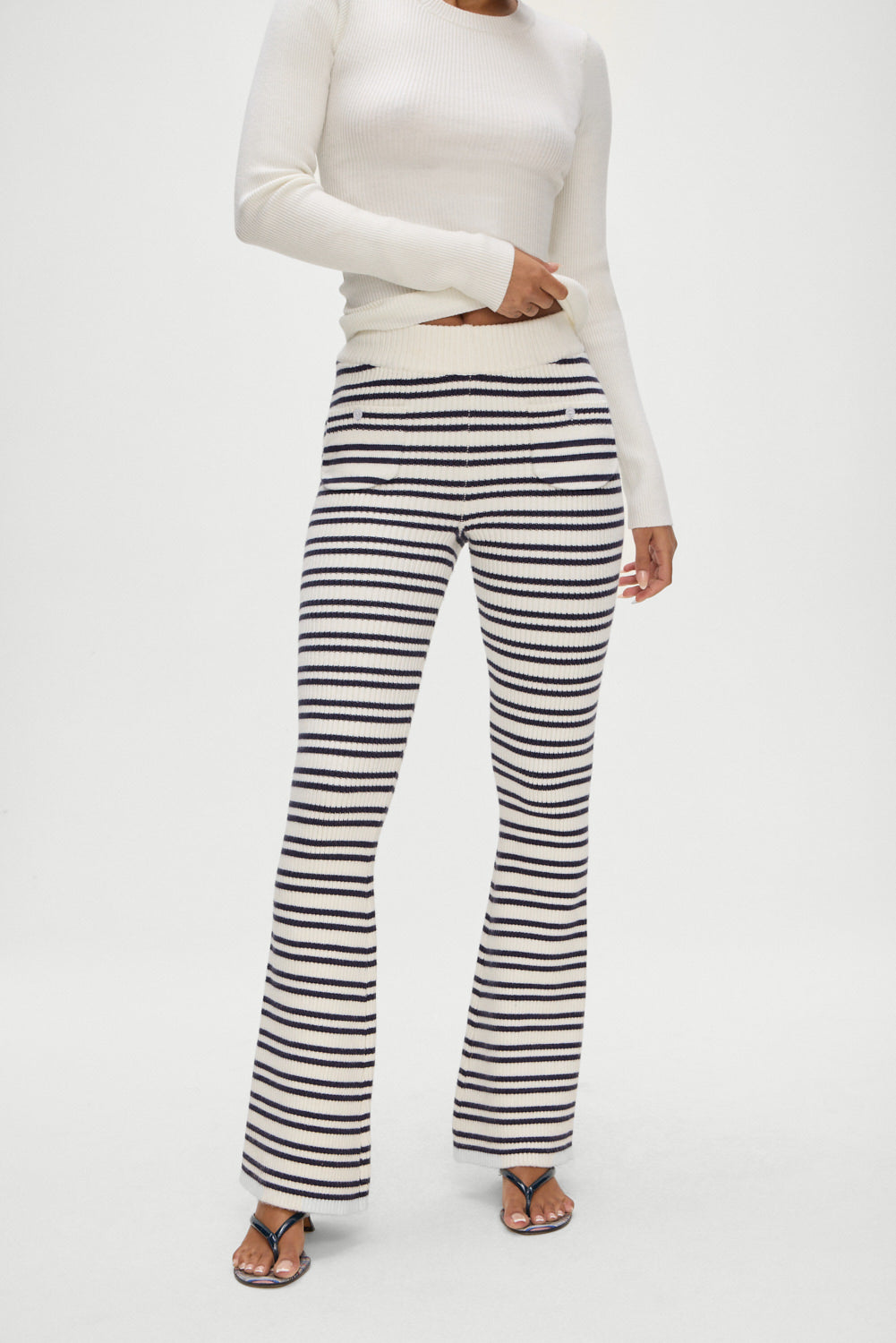 Camden Striped Knit Pants - Starlit Stripe - Image 2