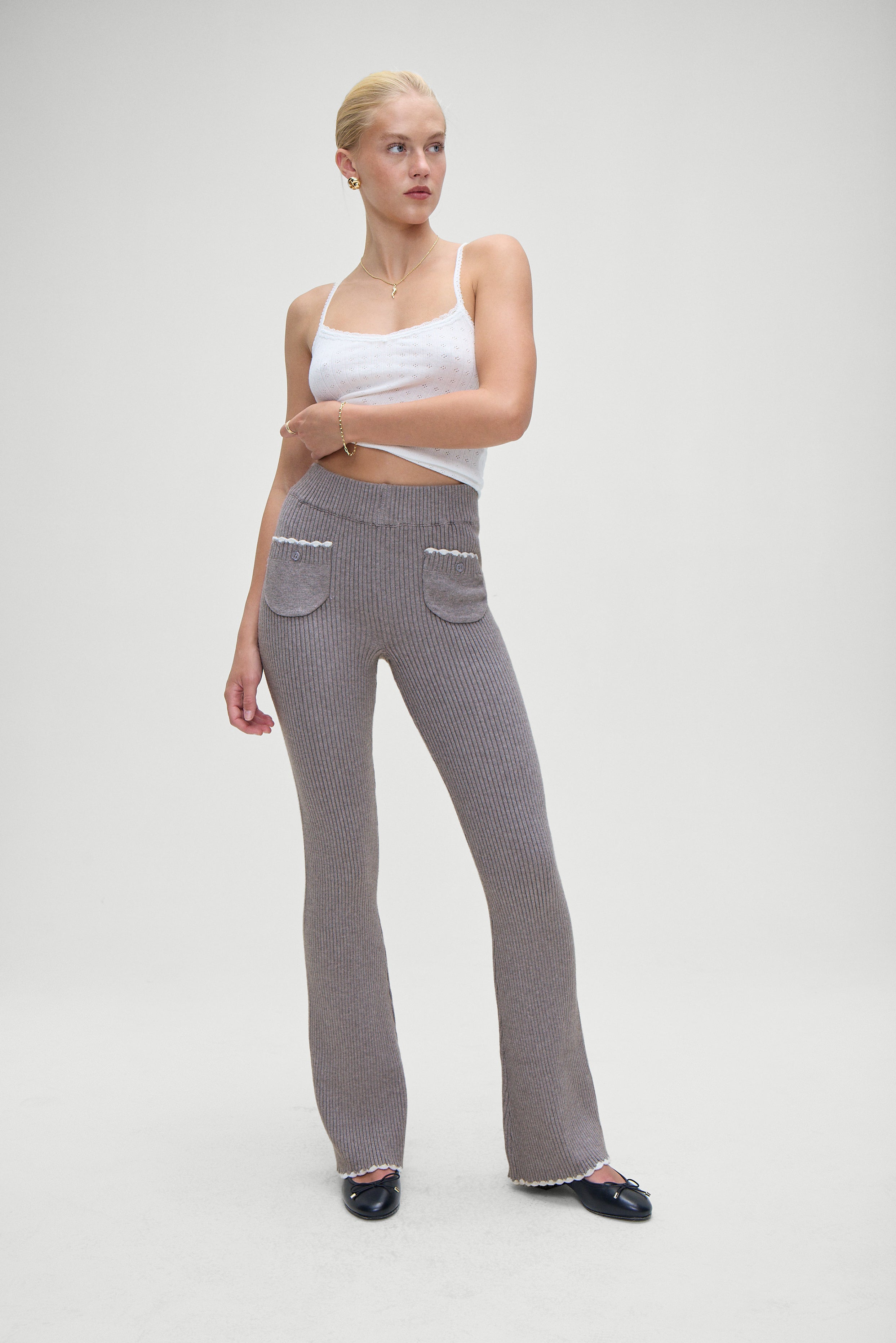 Camden Knit Pants - Rain Cloud - Image 9