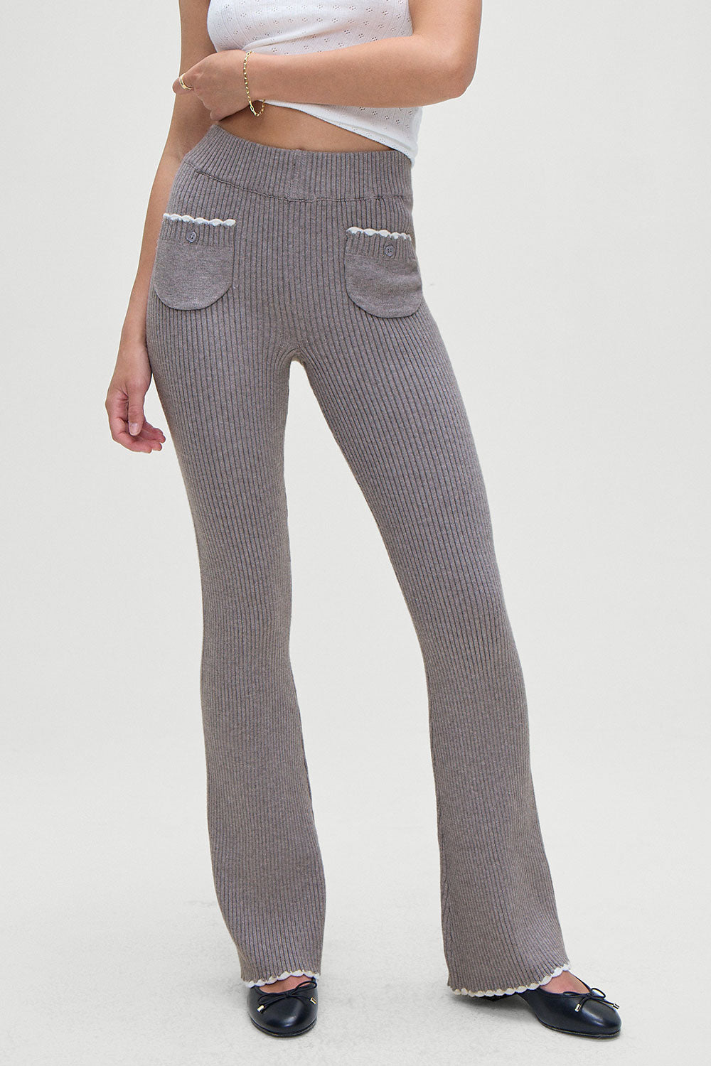 Camden Knit Pants - Rain Cloud - Image 2