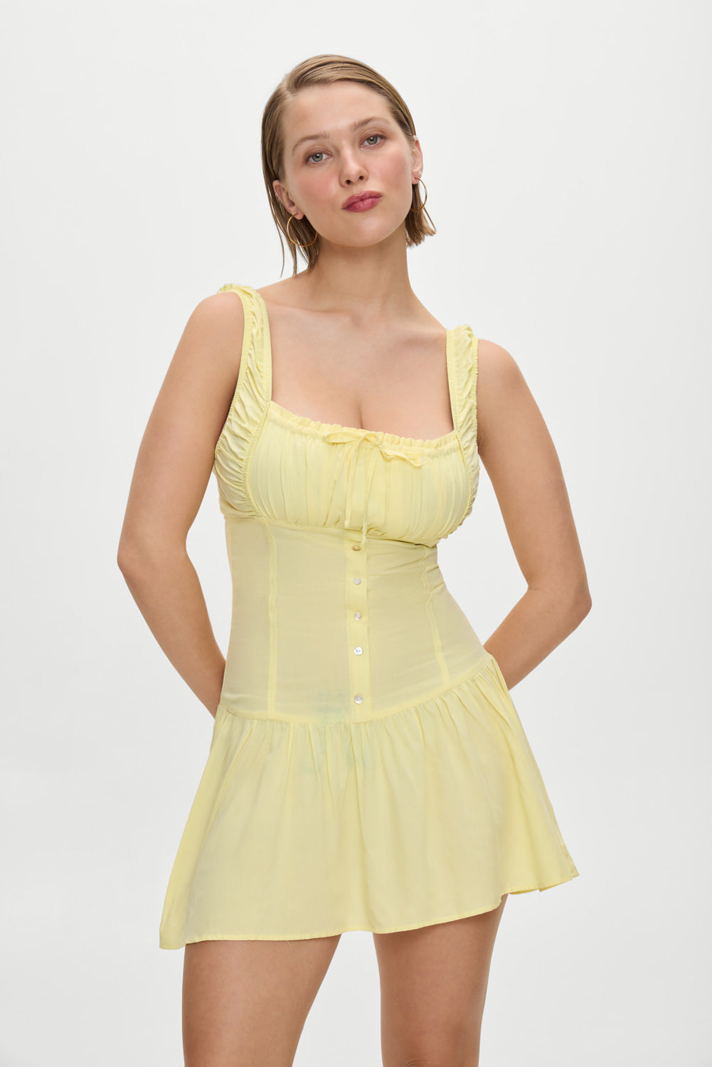 Christa Mini Dress - Sunflower - Image 2