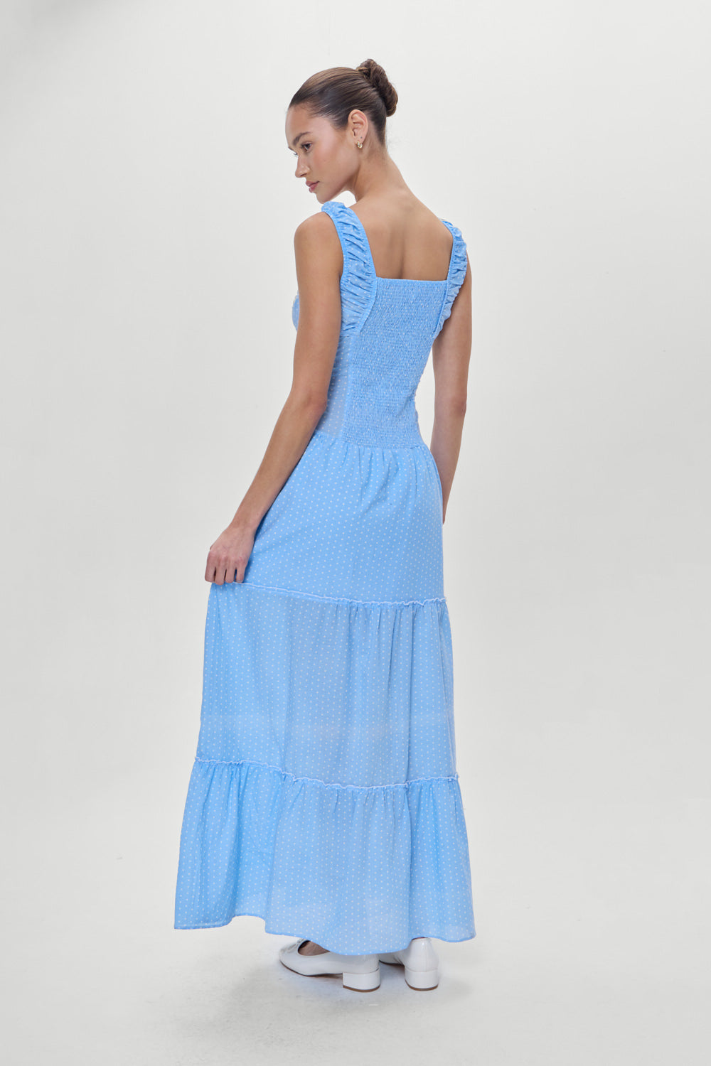 Christabelle Polka Dot Maxi Dress - Raindrop - Image 5