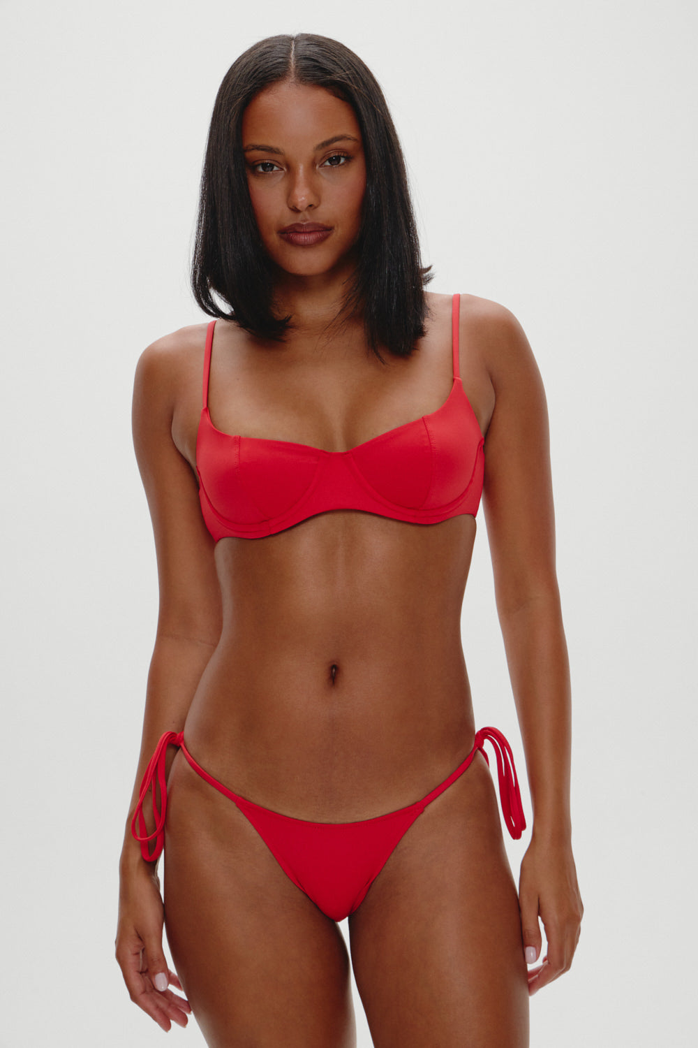 Alternative view of Cola Underwire Bikini Top - True Red
