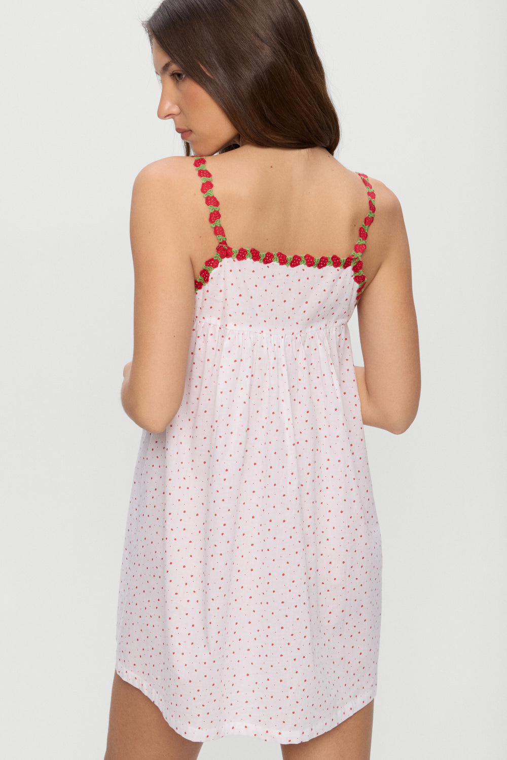 Coppola Cotton Babydoll Dress - Tiny Berry - Image 4