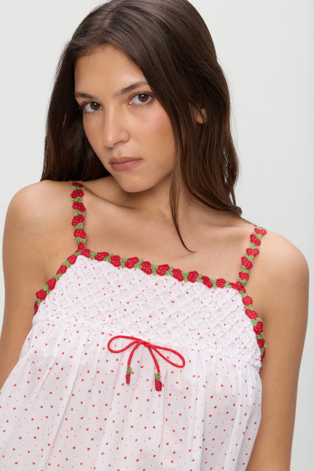 Coppola Cotton Babydoll Dress - Tiny Berry - Image 5