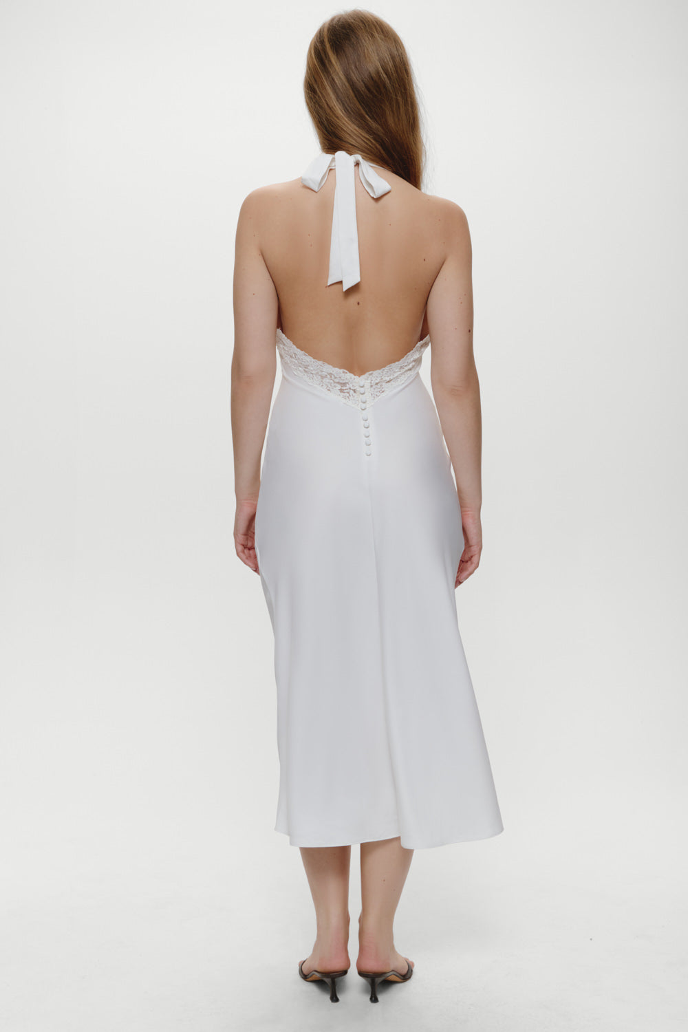 Darcy Satin Midi Dress - Sleepy Angel - Image 4