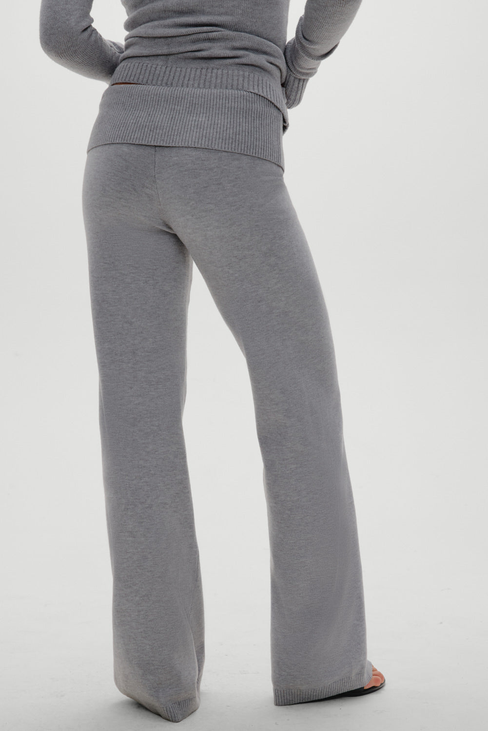 Dawson Knit Fold Over Pants - Cloud Cover - Image 5