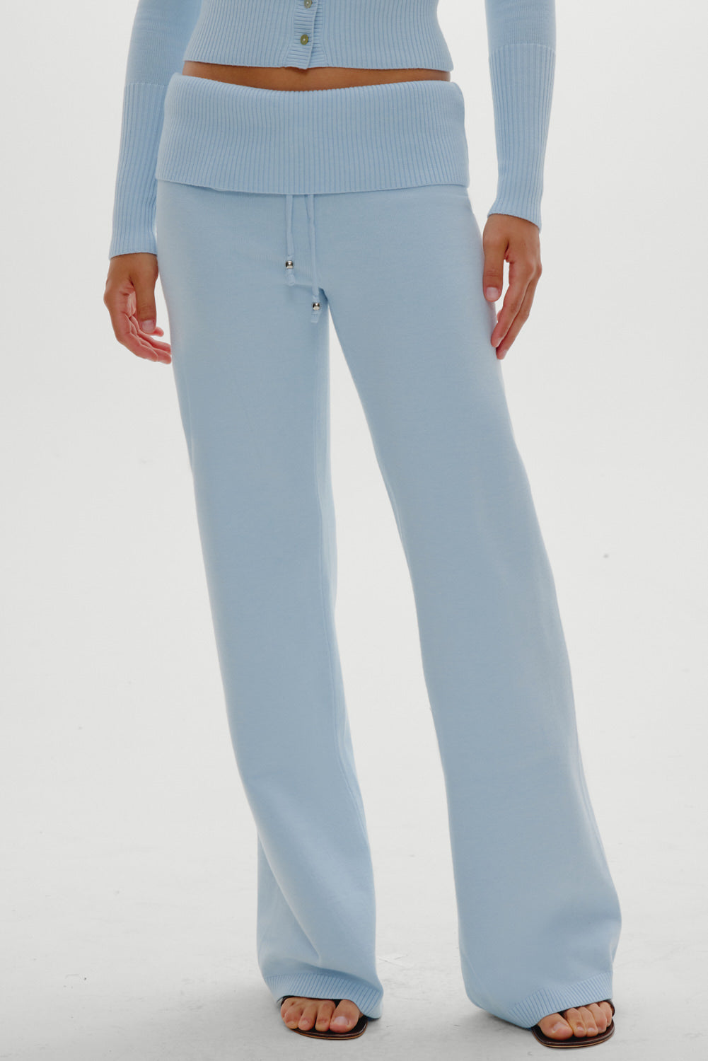 Alternative view of Dawson Knit Fold Over Pants - Daydream
