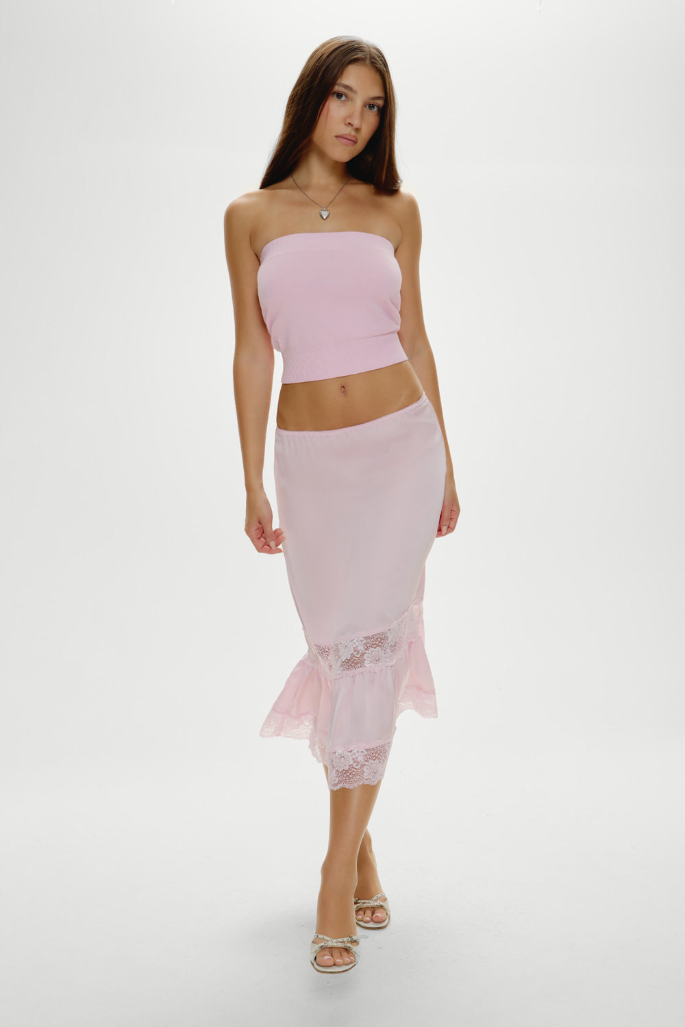 Destiny Knit Tube Top - Strawberries & Cream - Image 5