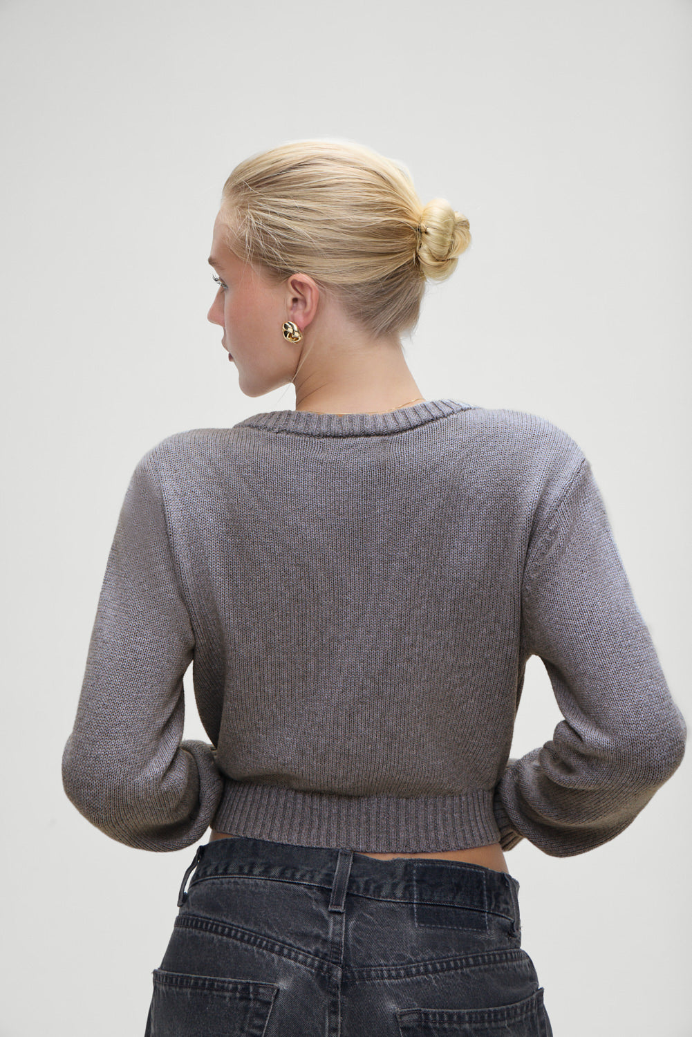 Dudley Knit Cardigan - Rain Cloud - Image 2