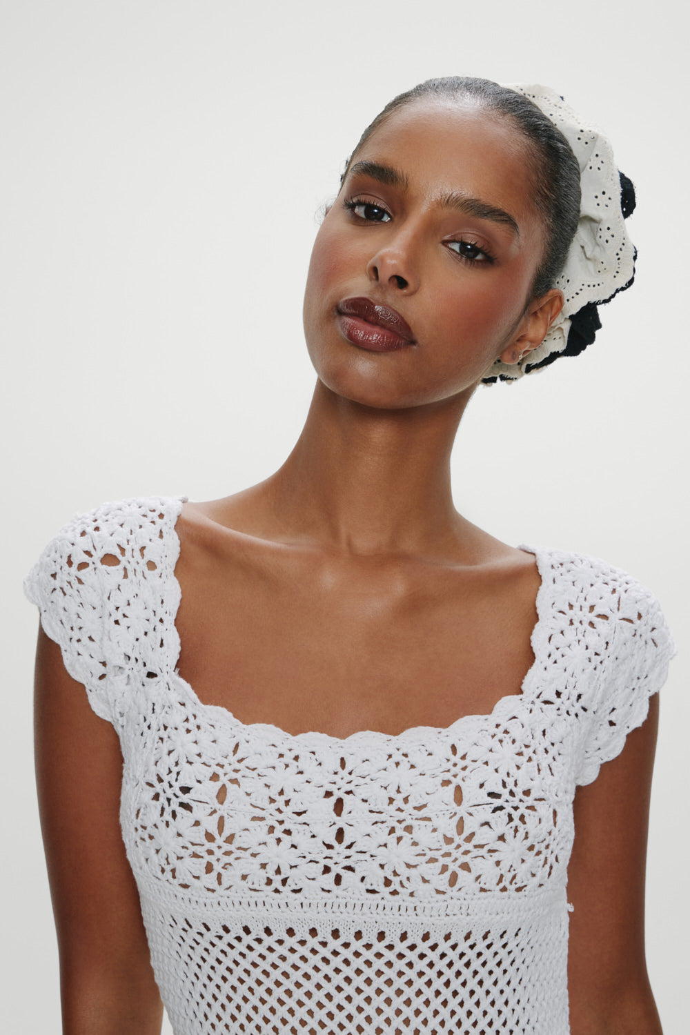 Eloise Crochet Mini Dress - Angel's Meadow - Image 5