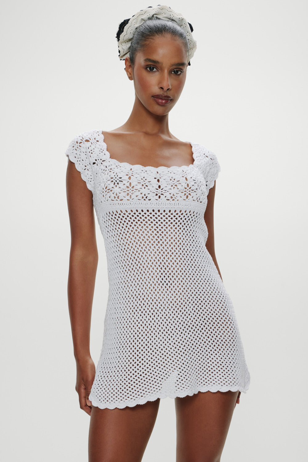 Eloise Crochet Mini Dress - Angel's Meadow - Image 2