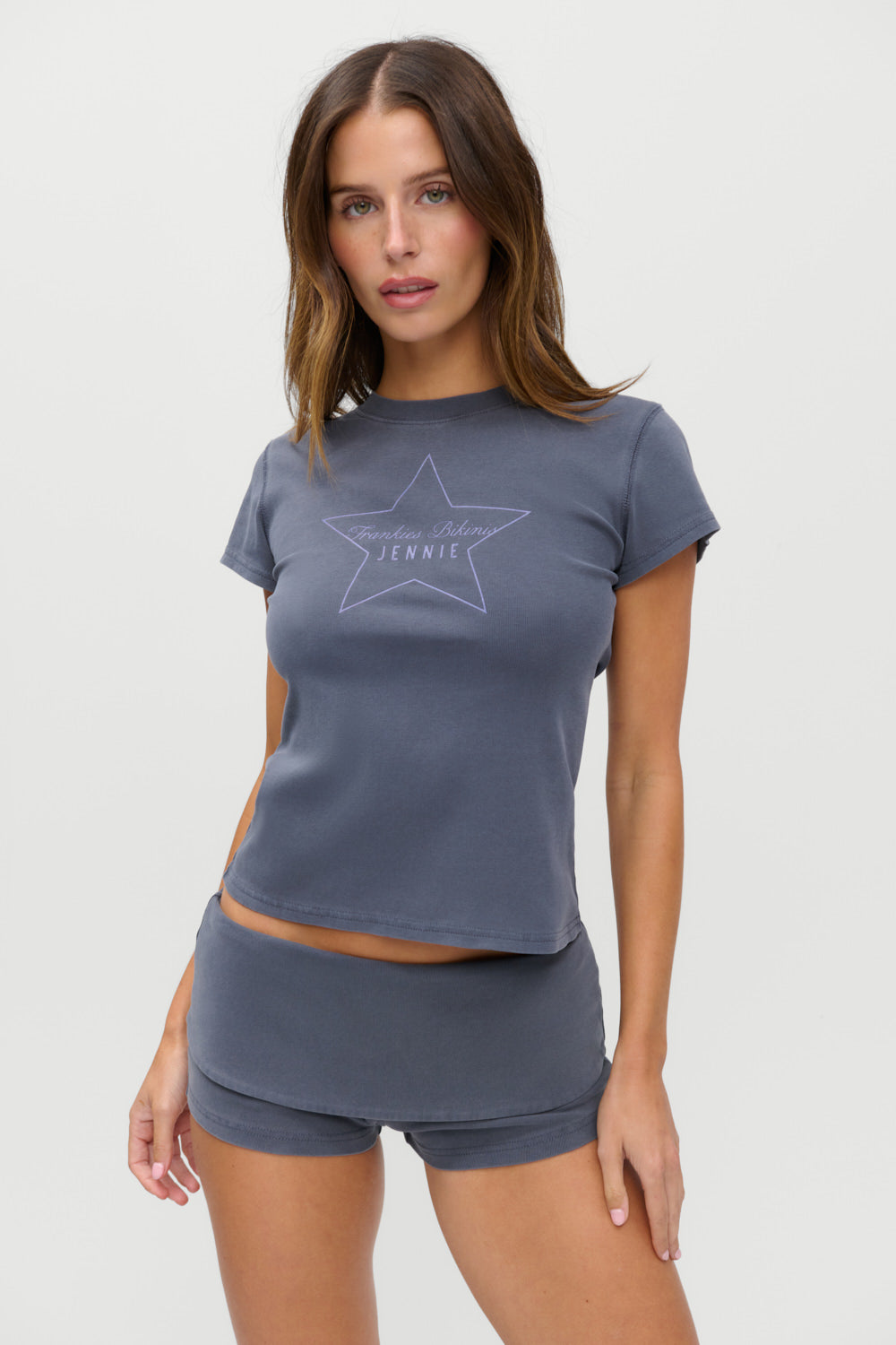 X Jennie Eva Cotton Tee - Comet - Image 6