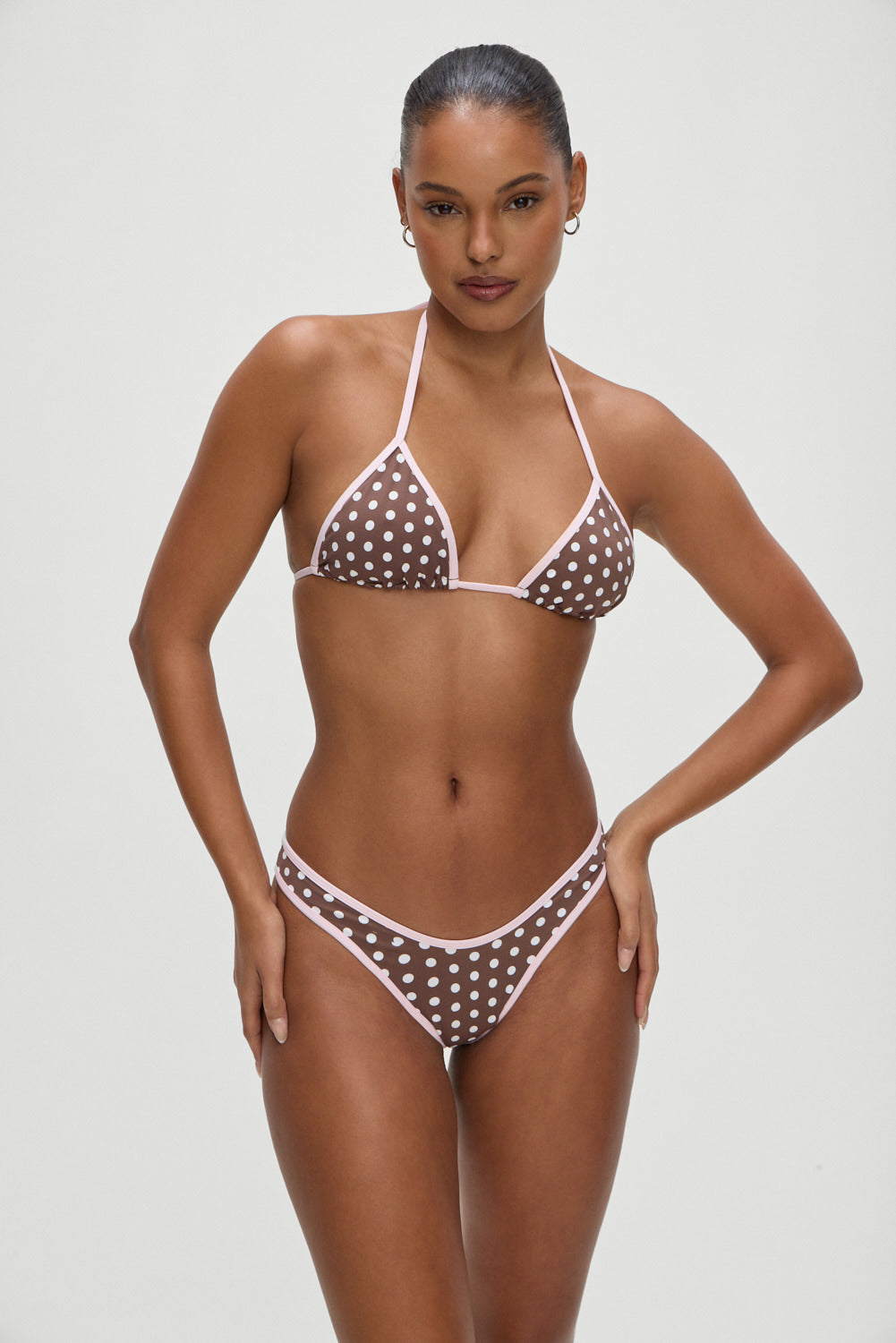 Alternative view of Full Moon Micro Bikini Bottom - Cocoa Dot
