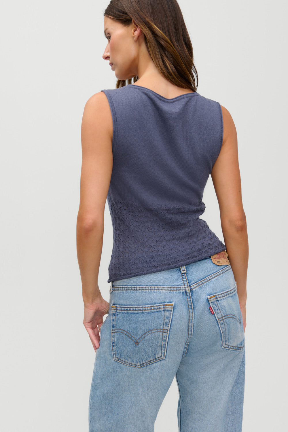 X Jennie Kyra Knit Tank Top - Night In Seoul - Image 4